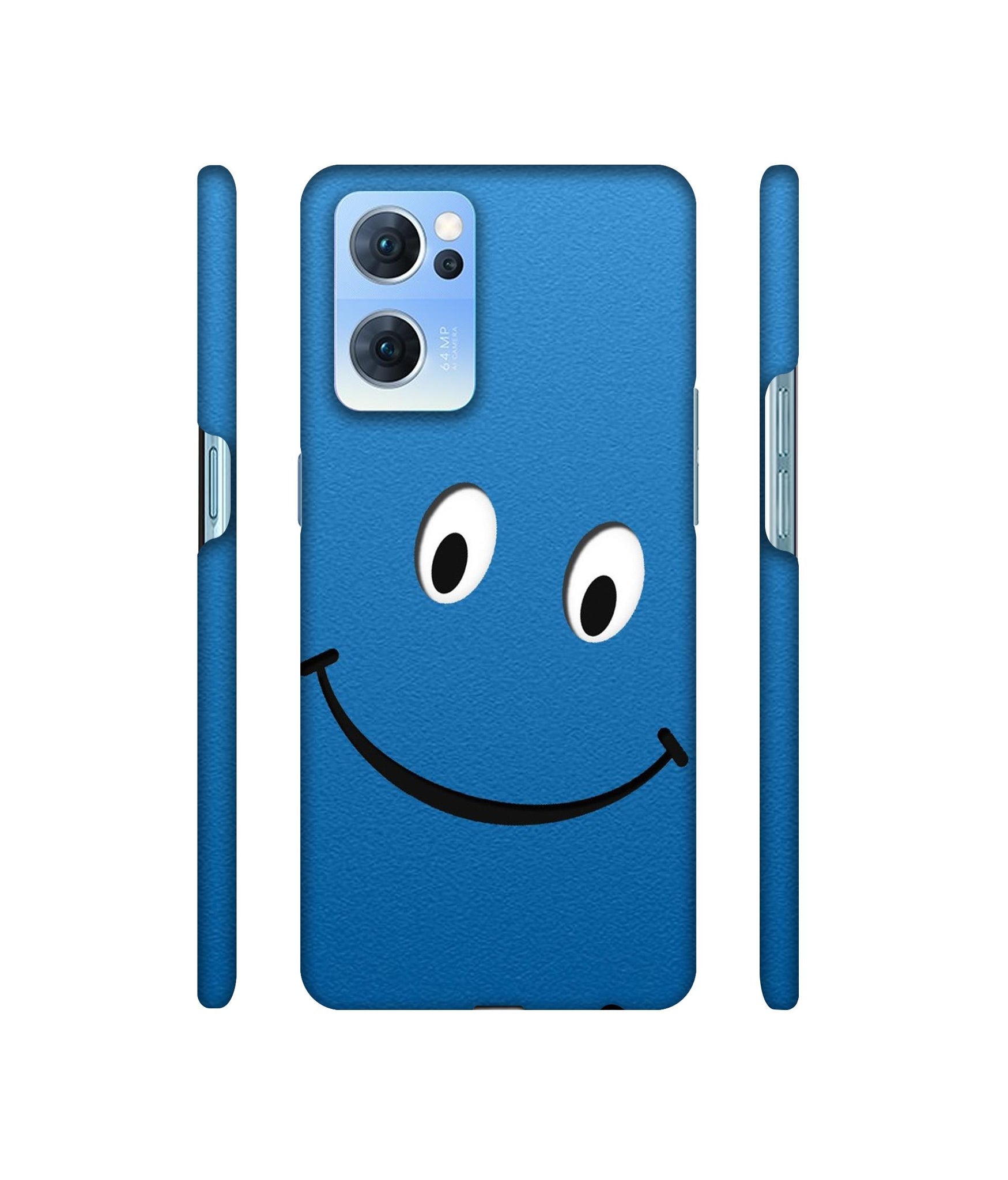 Smile Face Designer Hard Back Cover for Oppo Reno7 5G