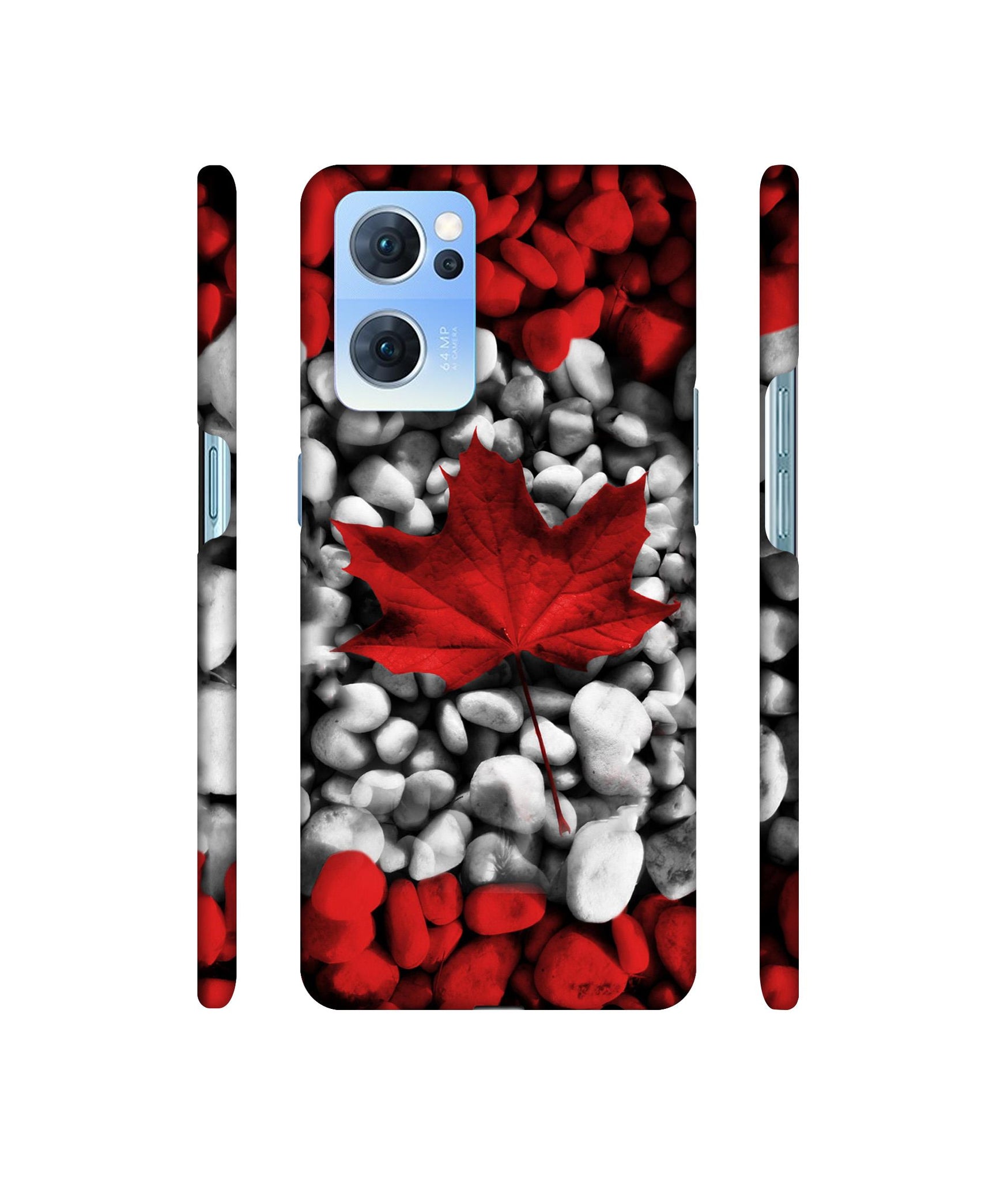 Canada Leaves Flag Designer Hard Back Cover for Oppo Reno7 5G