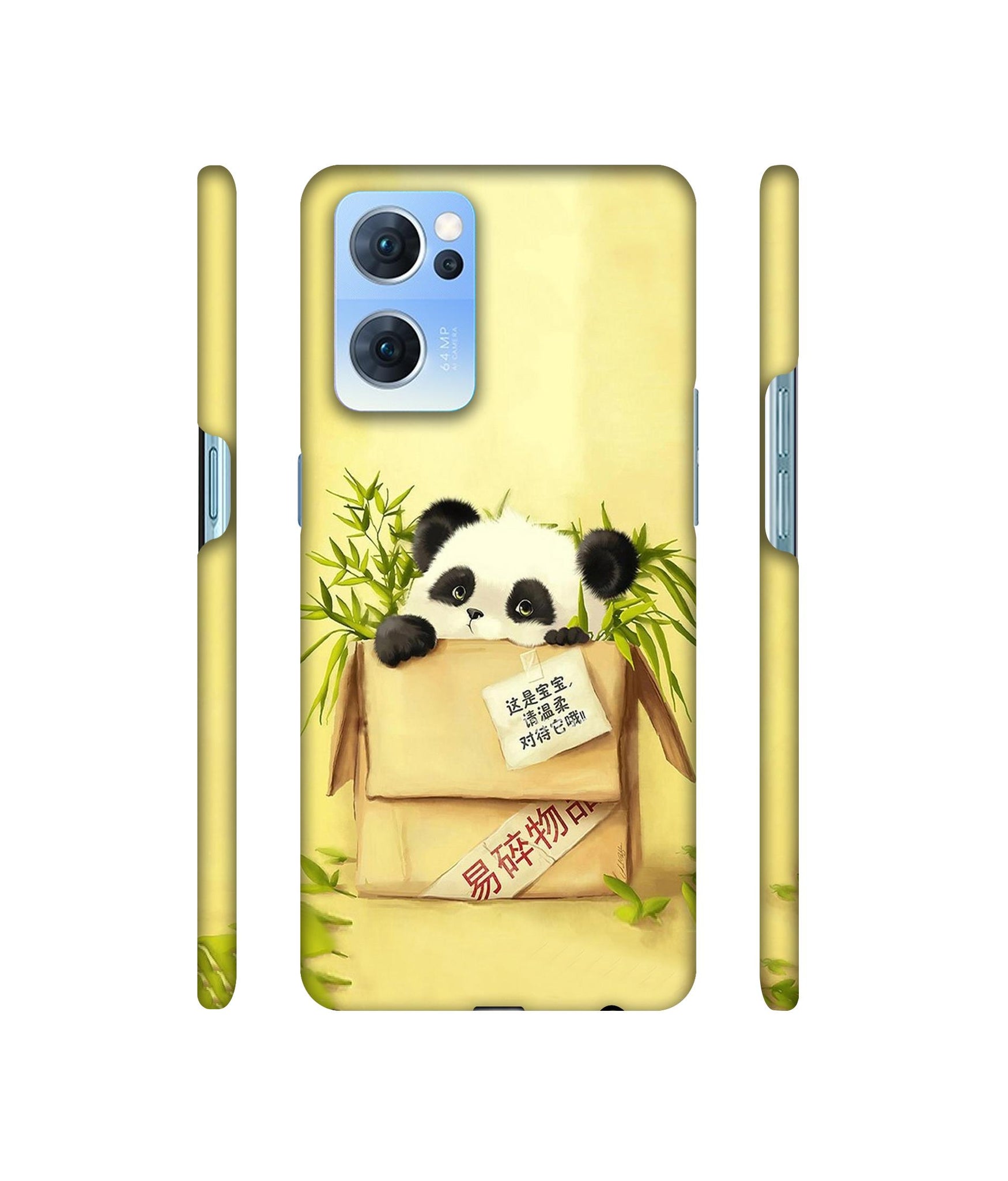 Panda In Box Designer Hard Back Cover for Oppo Reno7 5G