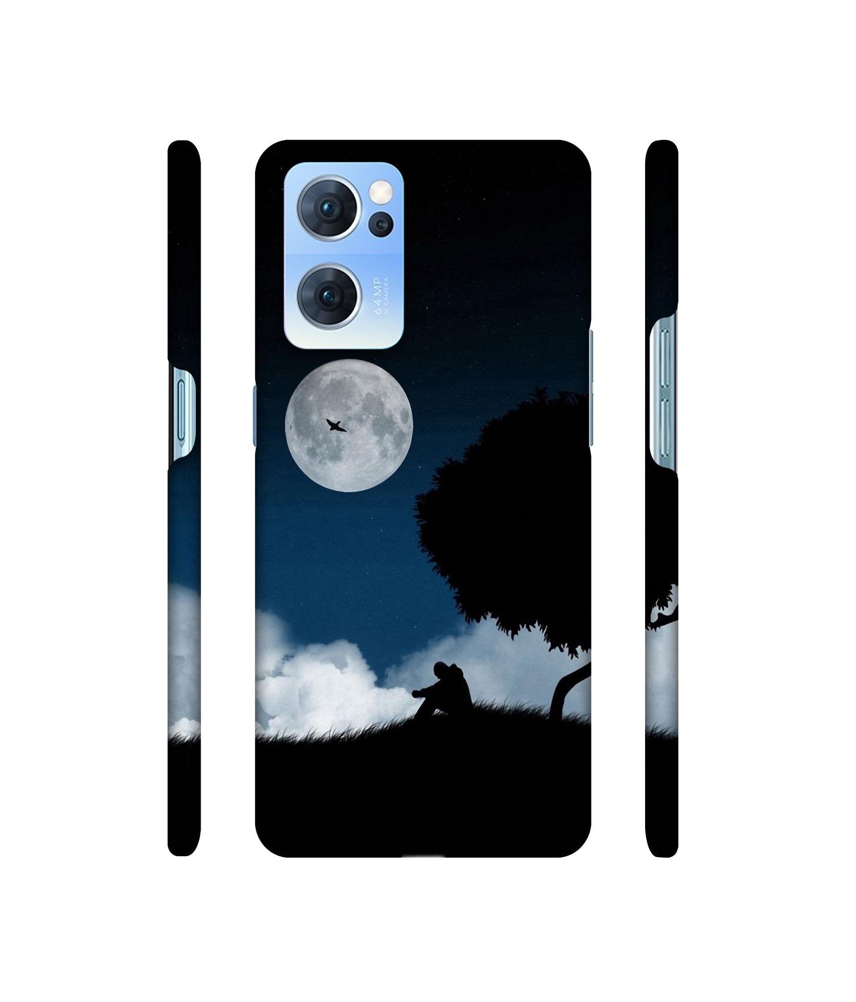 Solitude Tree Designer Hard Back Cover for Oppo Reno7 5G