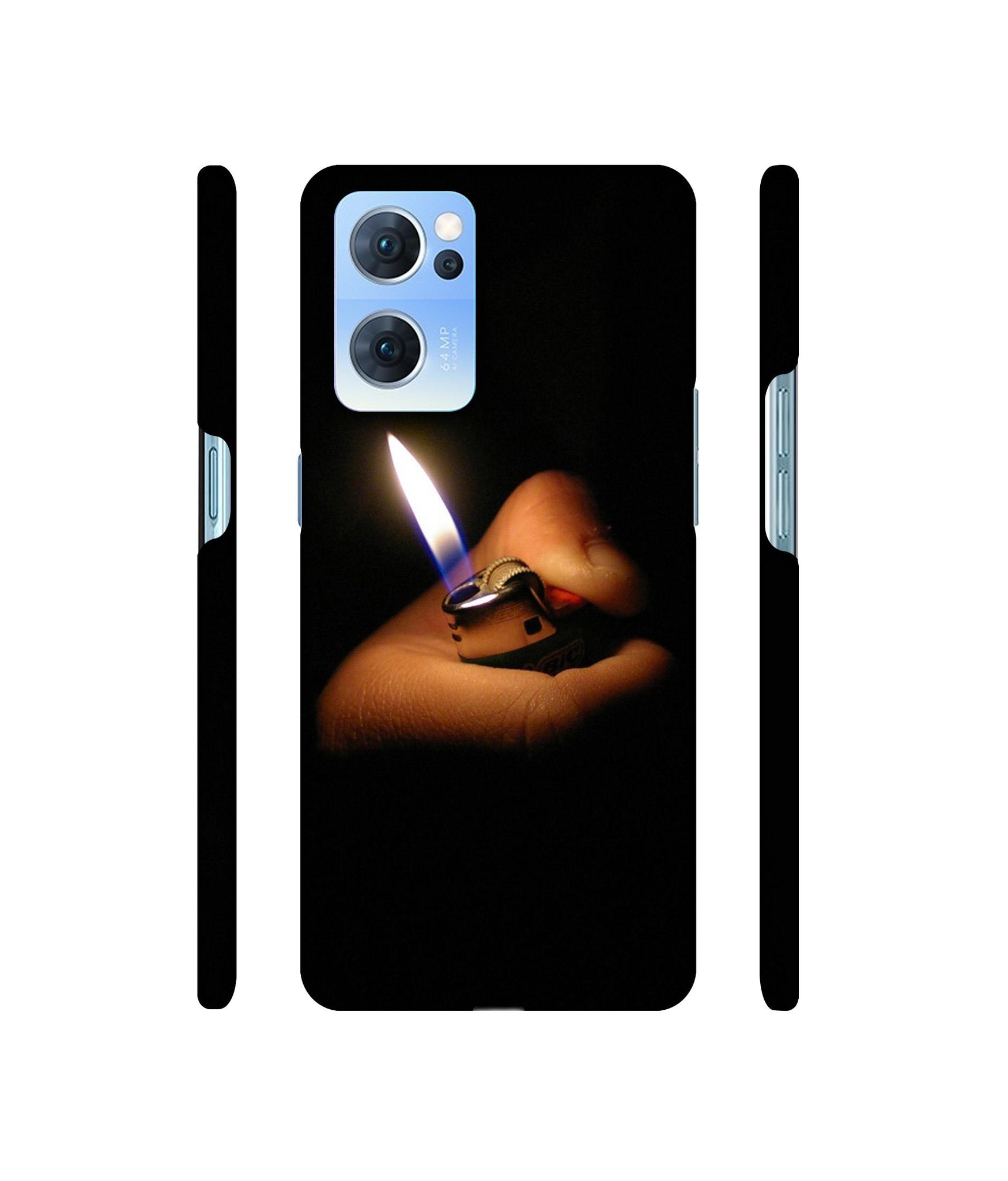 Lighter Flames Designer Hard Back Cover for Oppo Reno7 5G