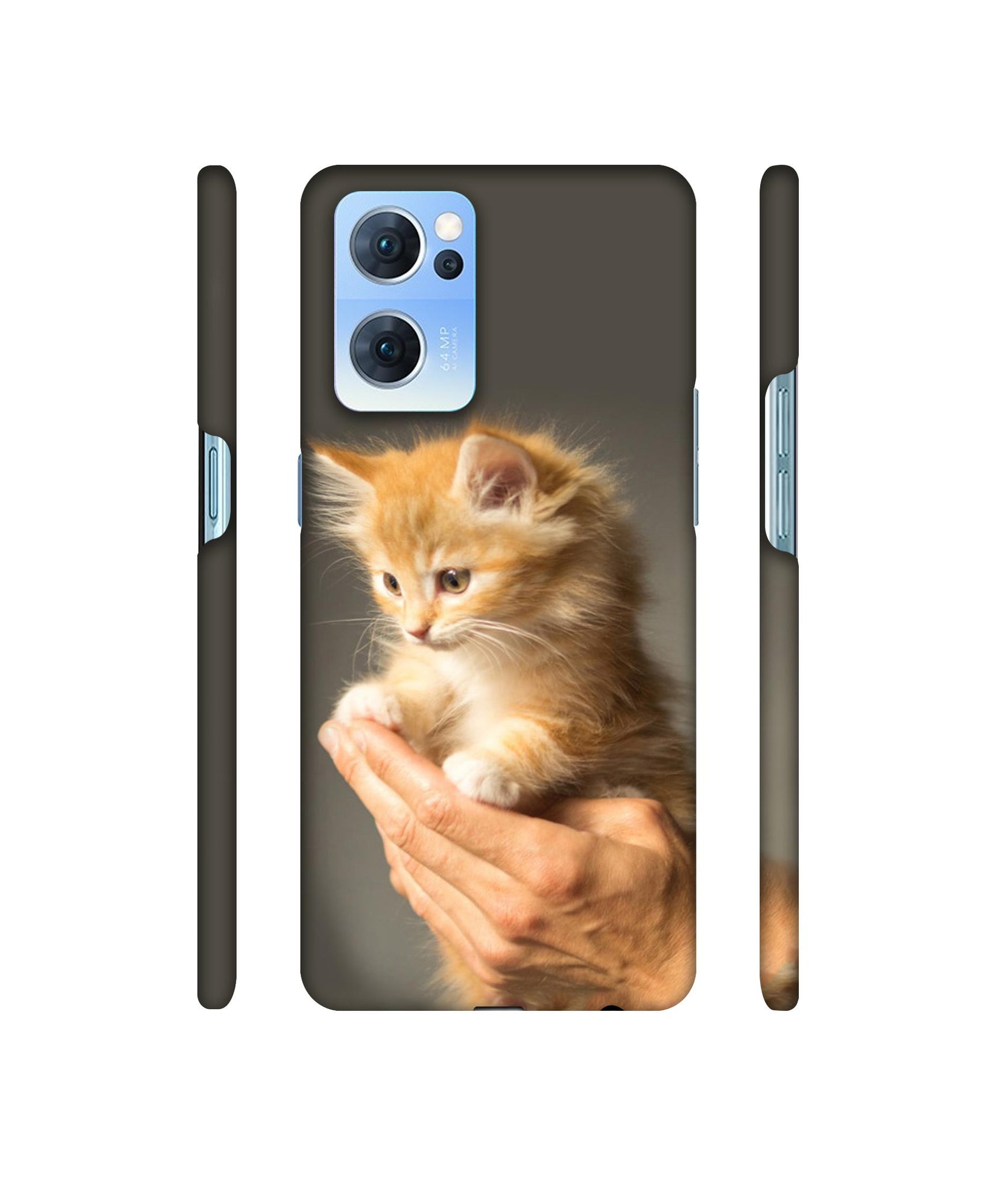 Cute Kitten Designer Hard Back Cover for Oppo Reno7 5G