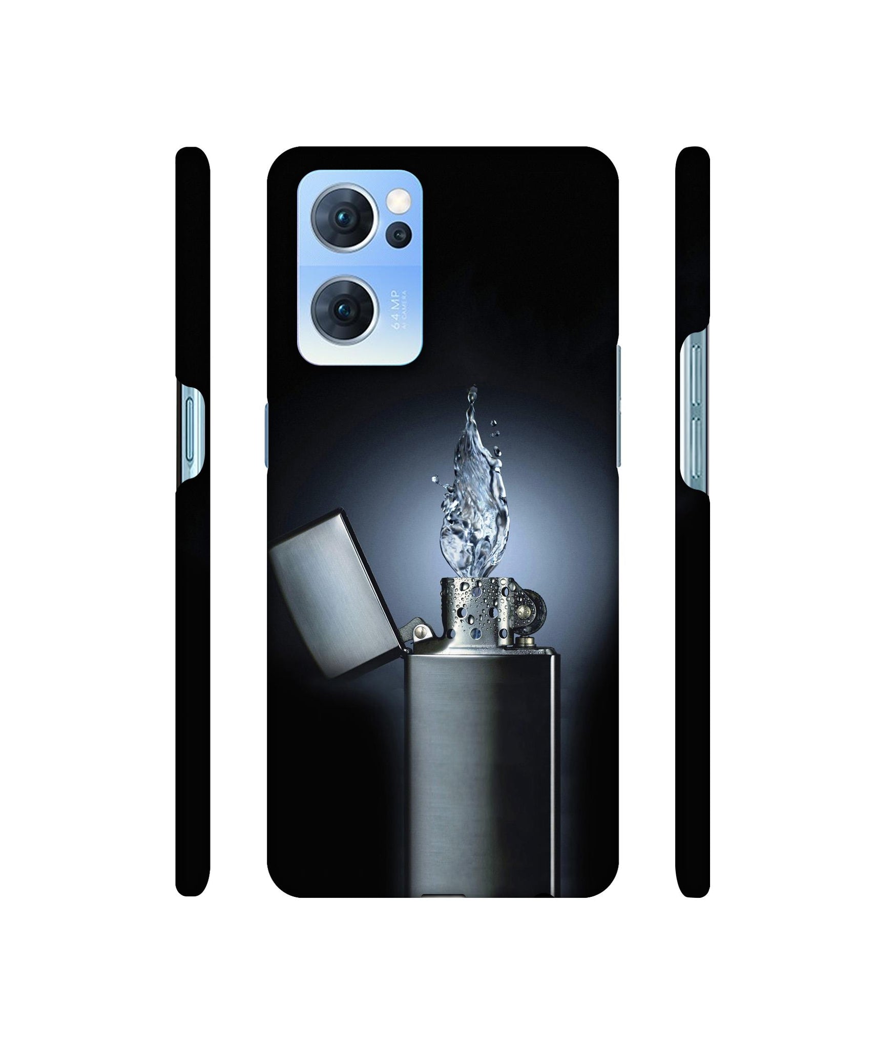Water Lighter Designer Hard Back Cover for Oppo Reno7 5G
