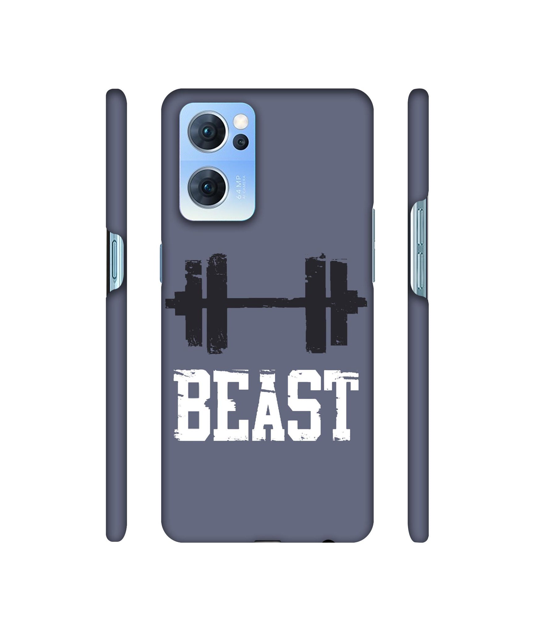 Beast Gym Designer Hard Back Cover for Oppo Reno7 5G