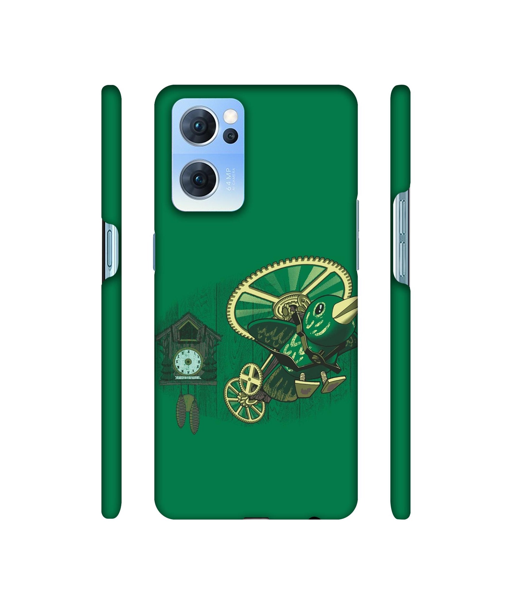 Clock Bird Designer Hard Back Cover for Oppo Reno7 5G