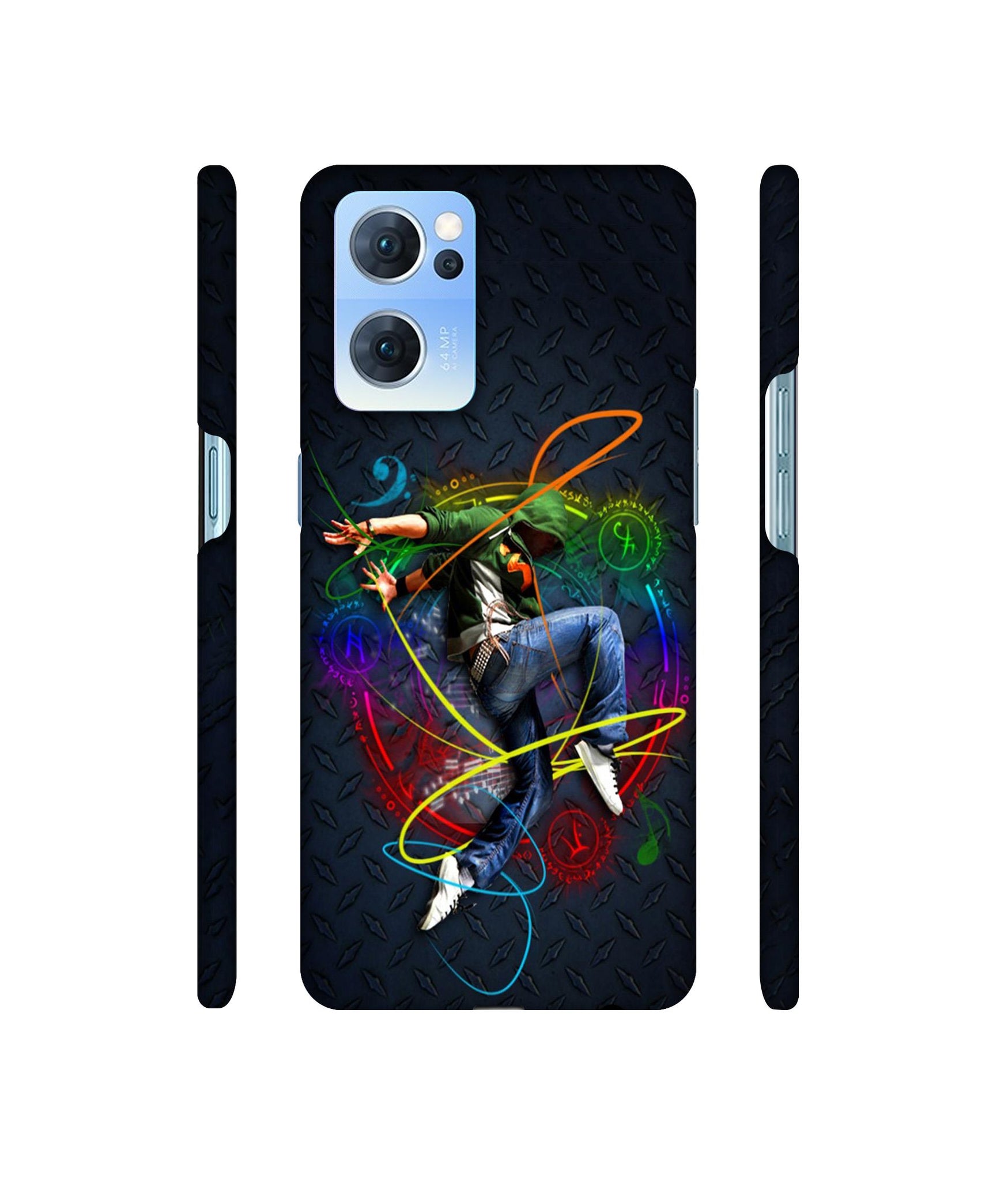 Boy With Music Designer Hard Back Cover for Oppo Reno7 5G