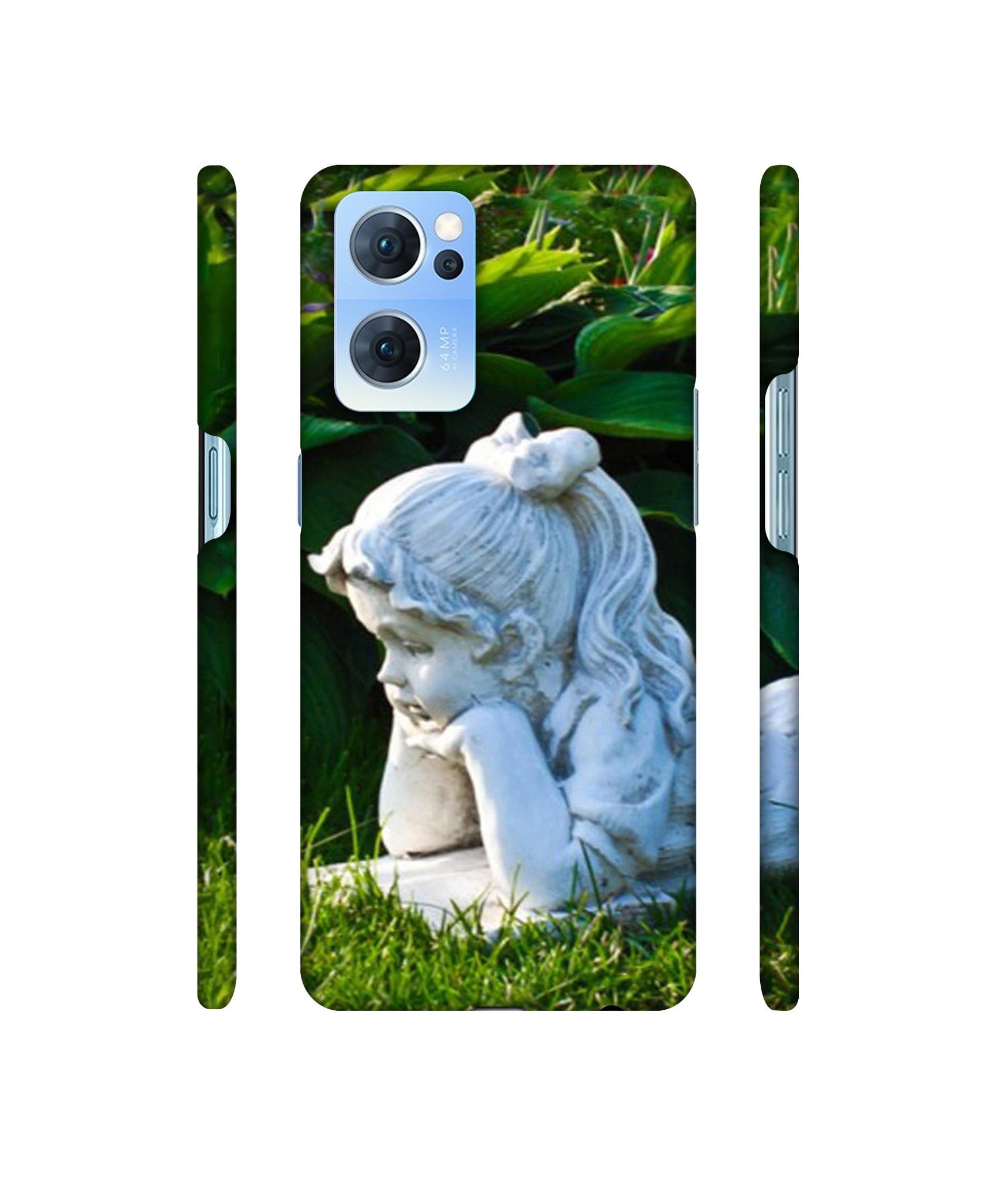 Statue of Girl Designer Hard Back Cover for Oppo Reno7 5G
