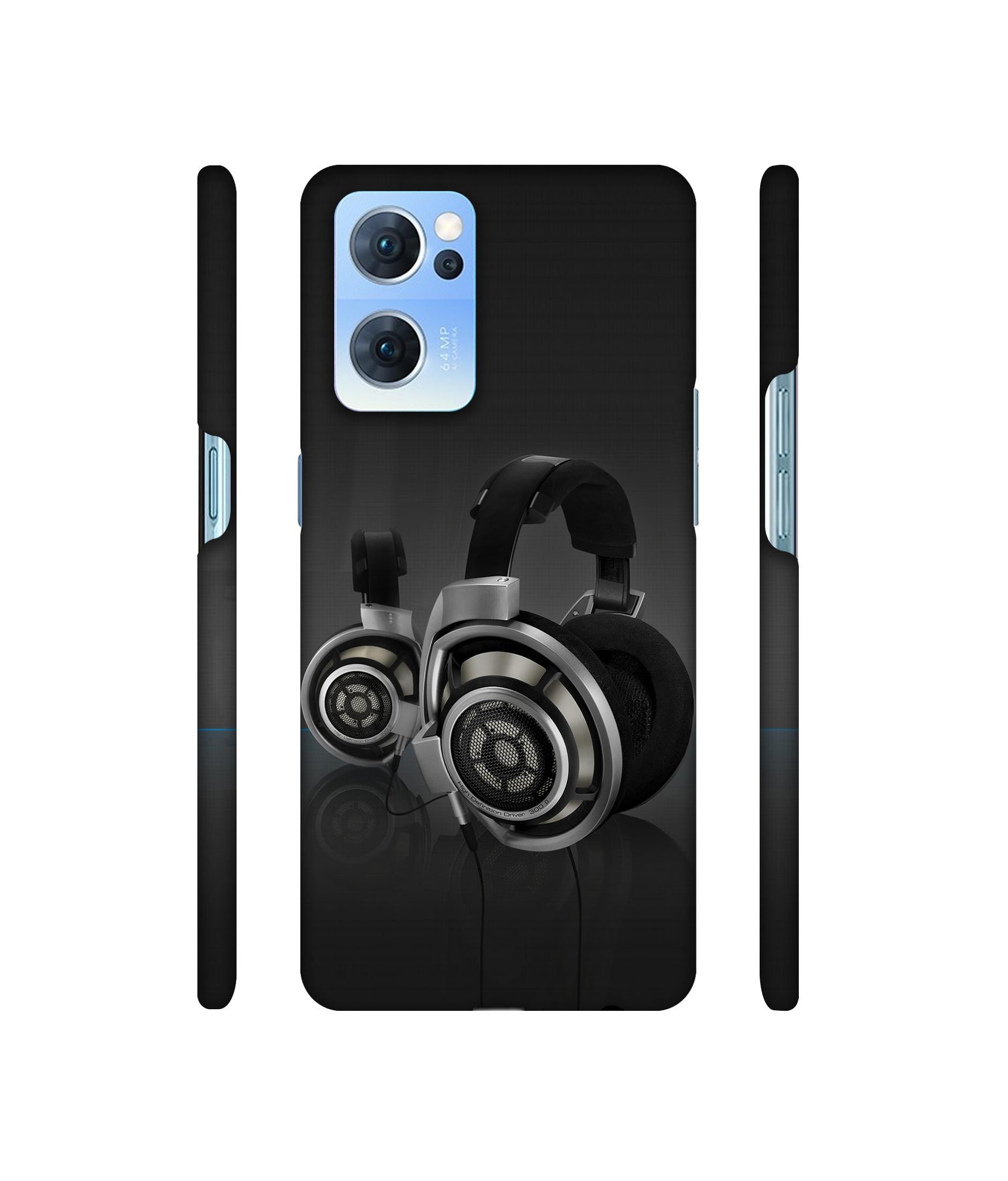 Head Phone Designer Hard Back Cover for Oppo Reno7 5G