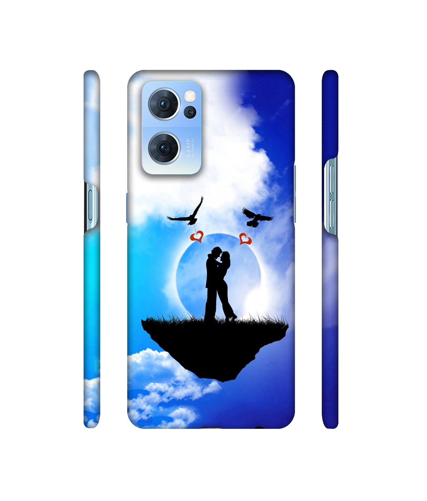 Flying Love Designer Hard Back Cover for Oppo Reno7 5G