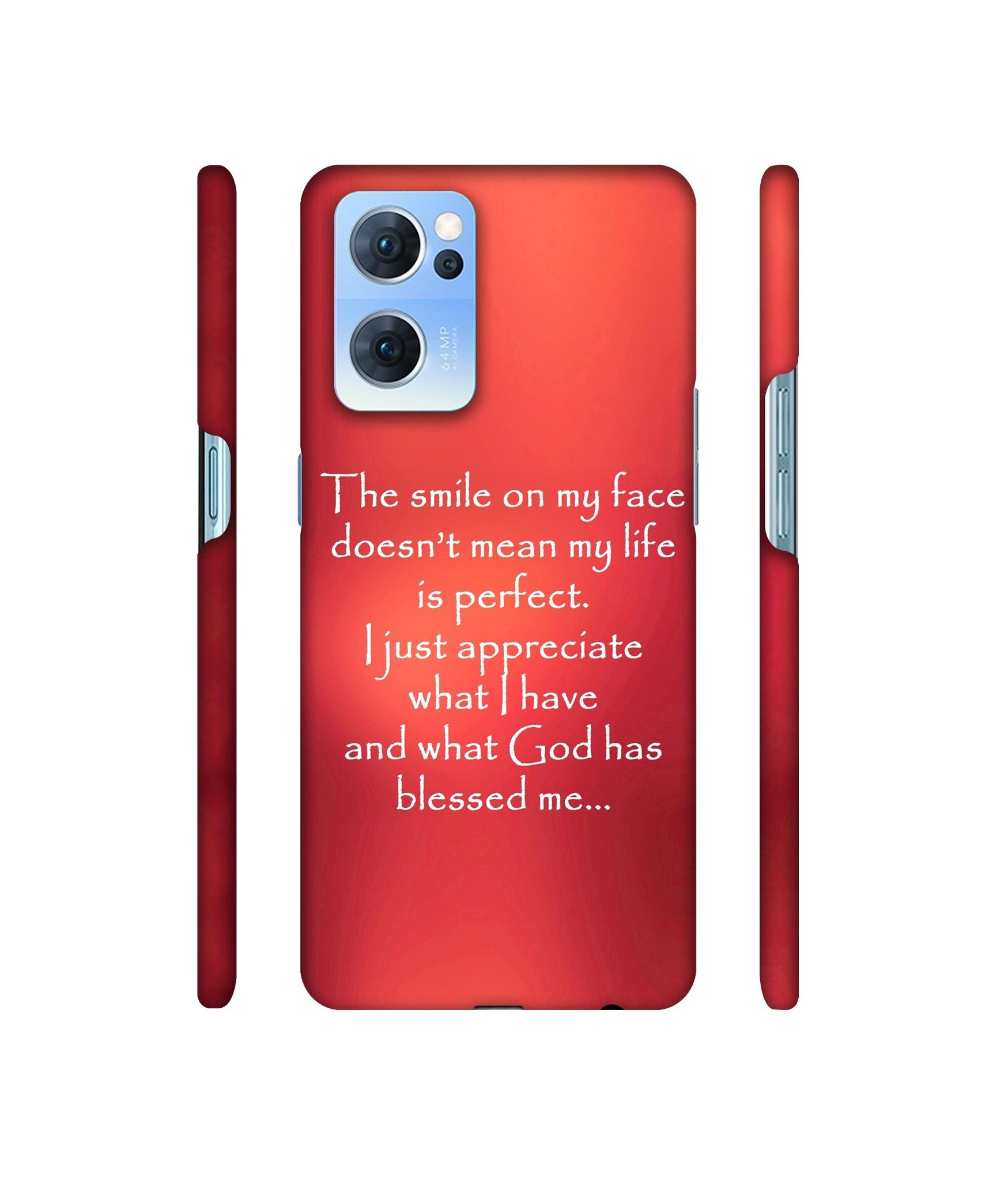 Quotes On Life Designer Hard Back Cover for Oppo Reno7 5G