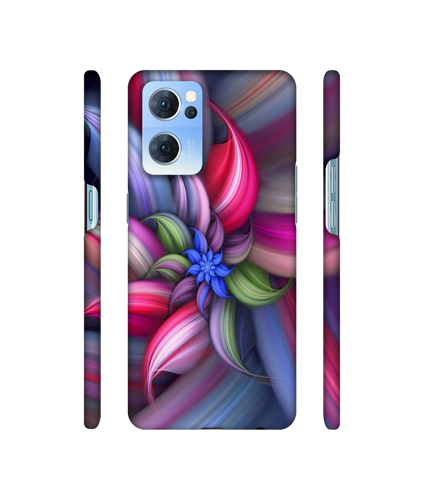 Colorful Flower Designer Hard Back Cover for Oppo Reno7 5G