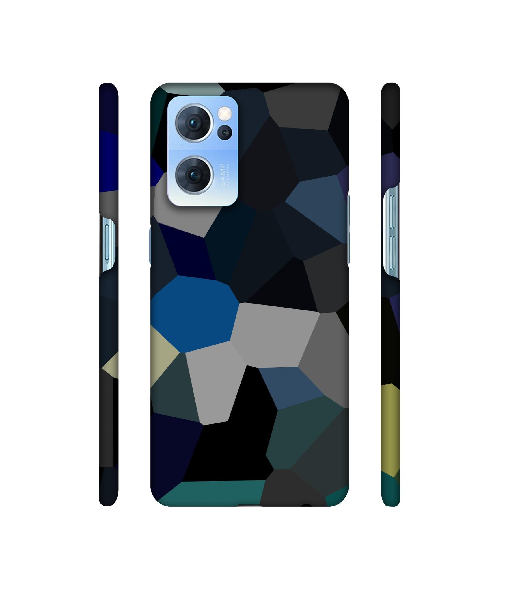 Mathematical Shape Designer Hard Back Cover for Oppo Reno7 5G