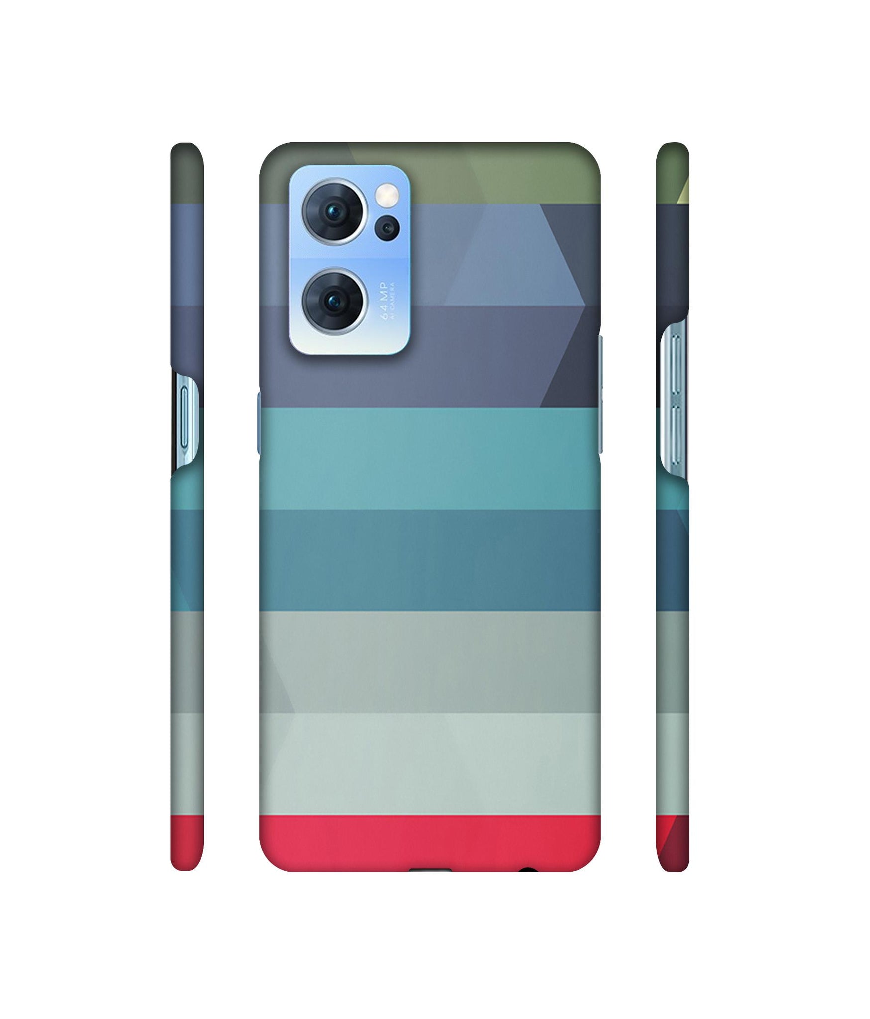 Colorful Lines Designer Hard Back Cover for Oppo Reno7 5G