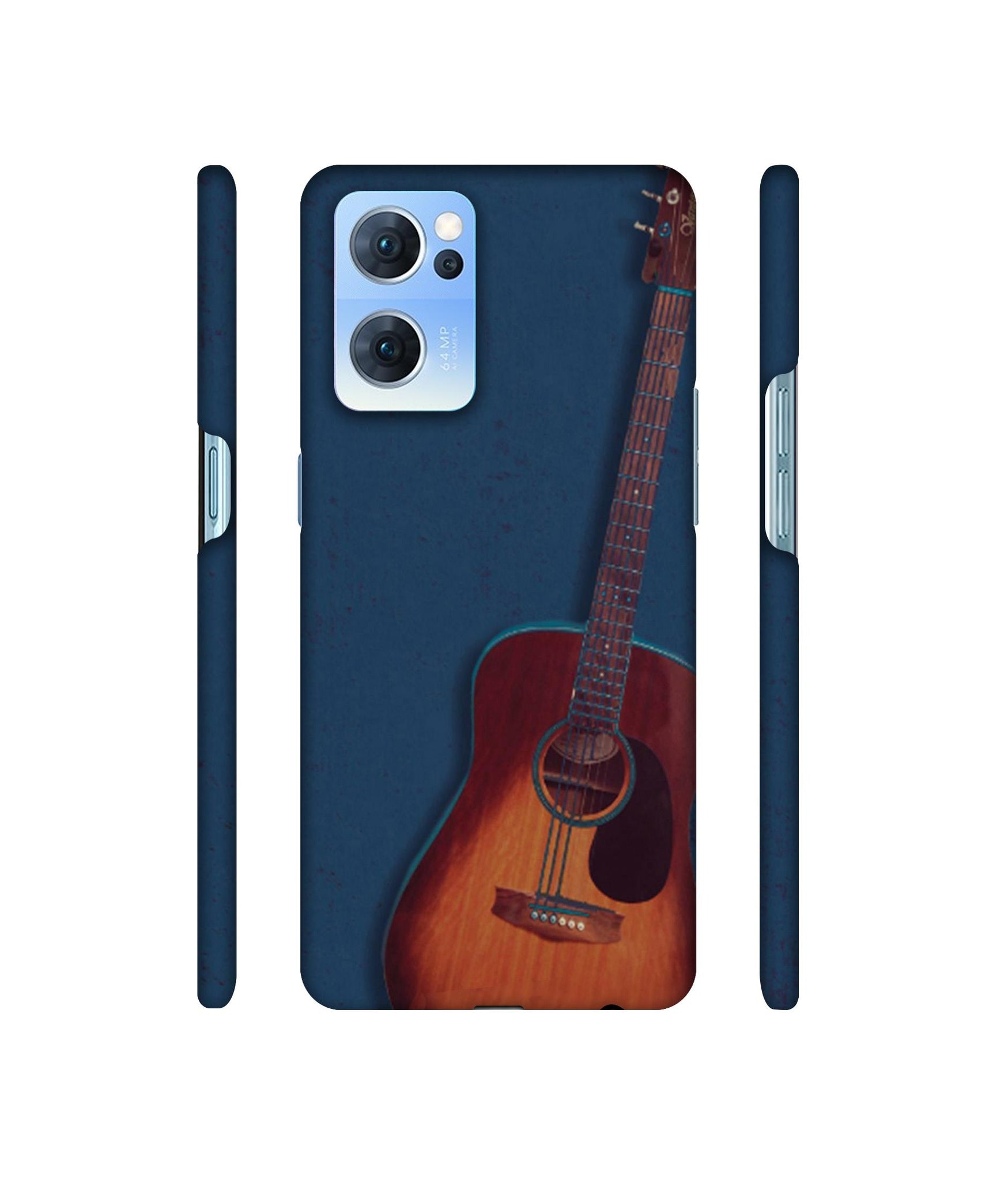 Guitar Designer Hard Back Cover for Oppo Reno7 5G