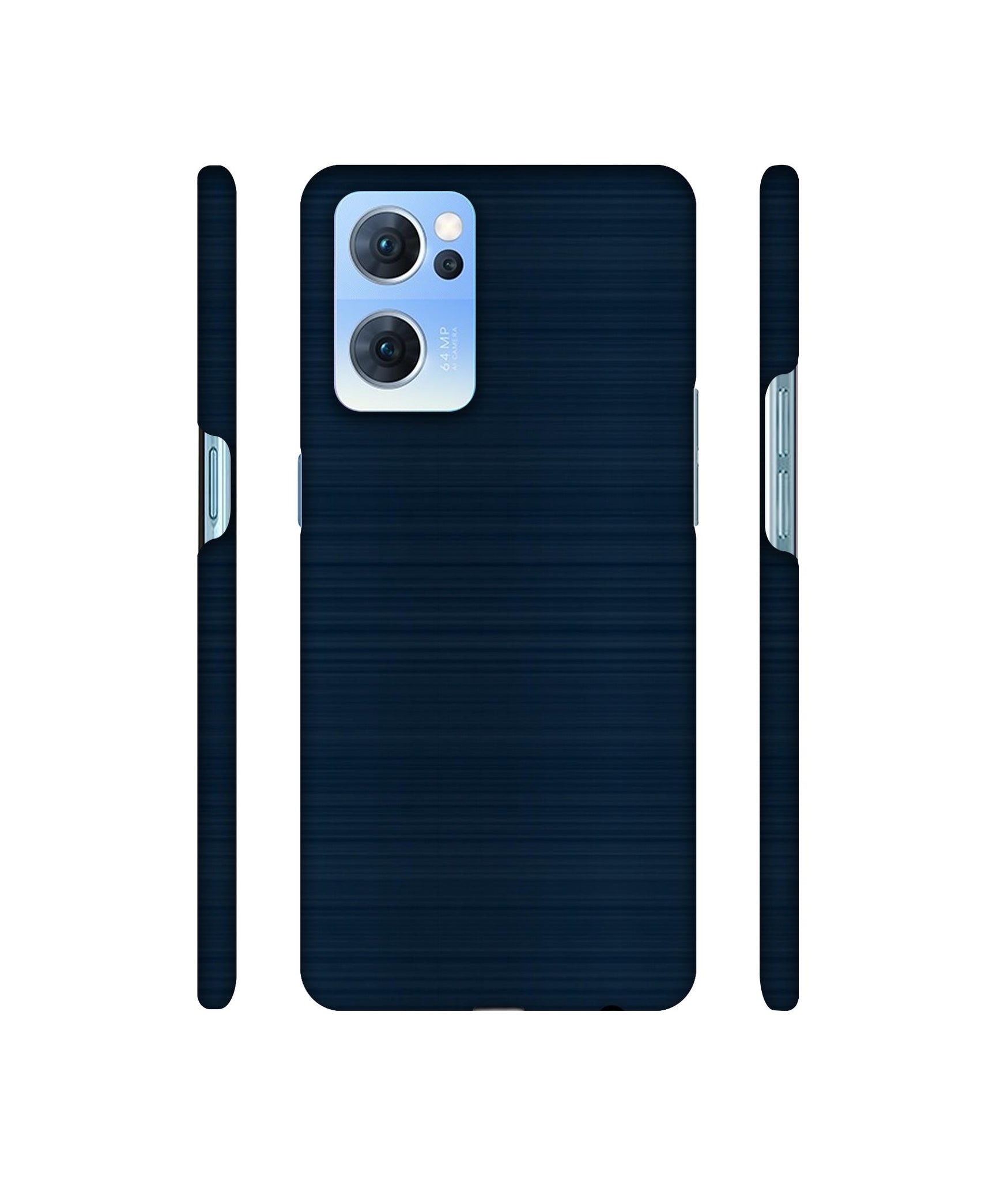 Blue Line Designer Hard Back Cover for Oppo Reno7 5G