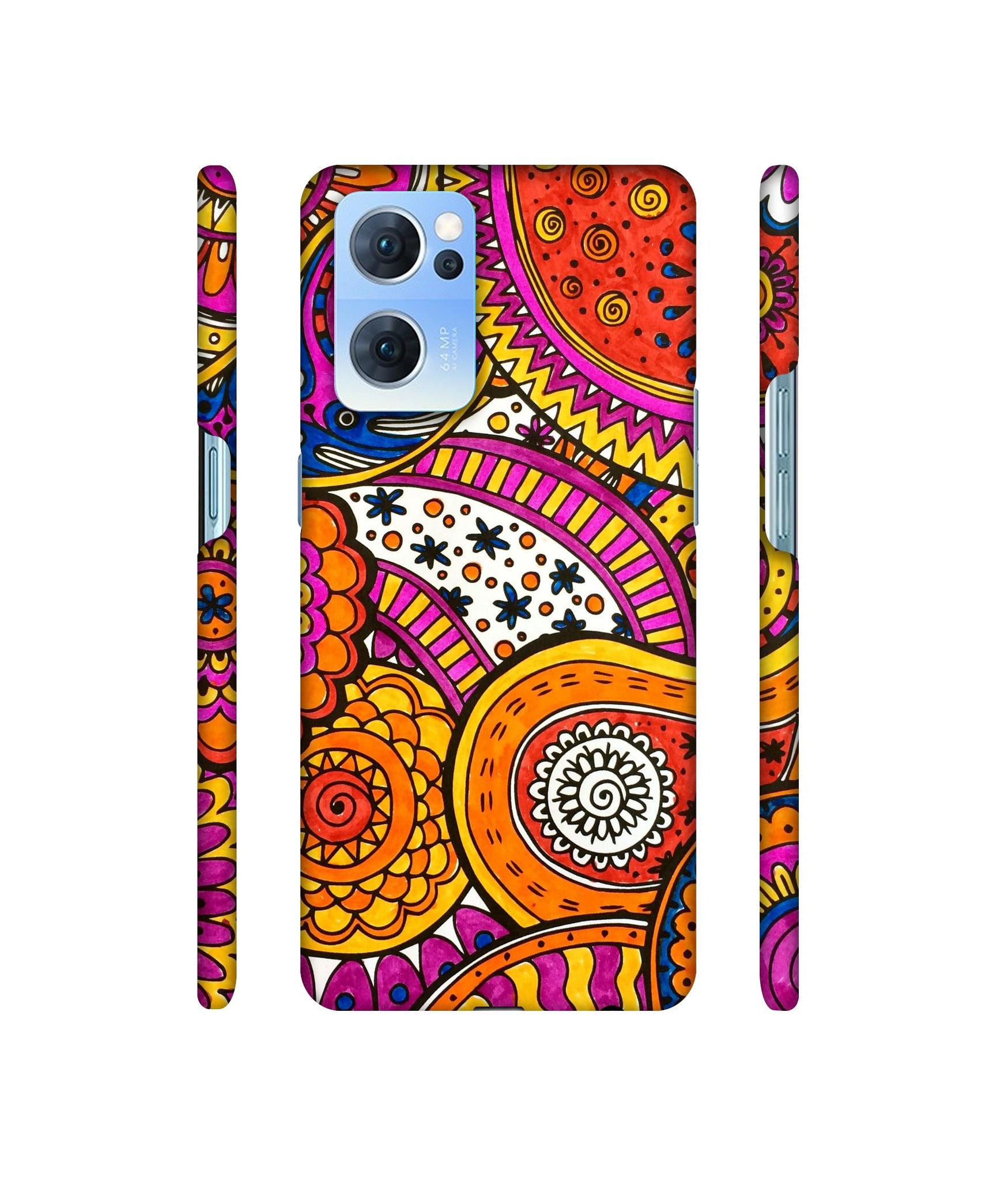 Rangoli Paisley Art Designer Hard Back Cover for Oppo Reno7 5G