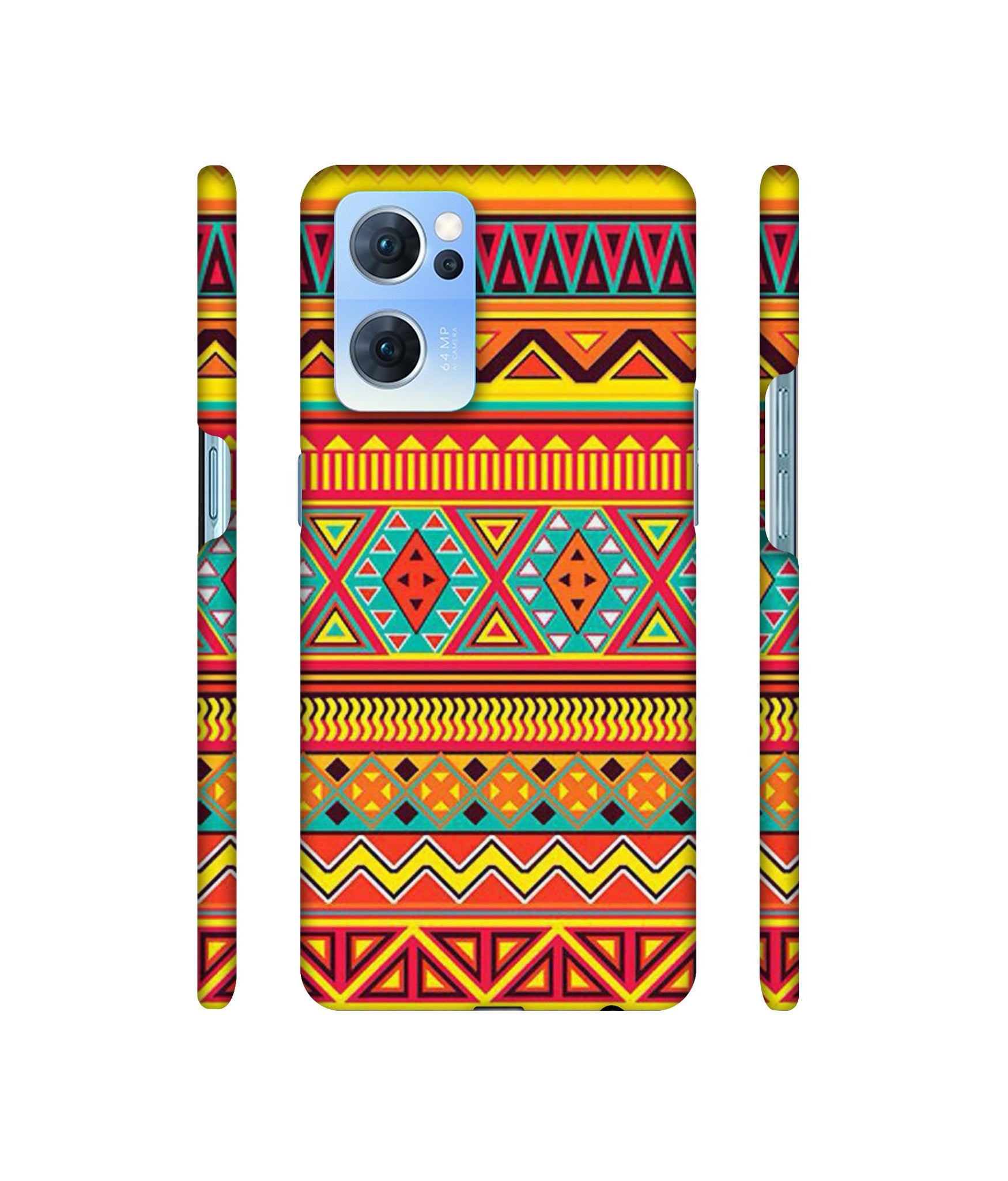 Artistic Rangoli Designer Hard Back Cover for Oppo Reno7 5G