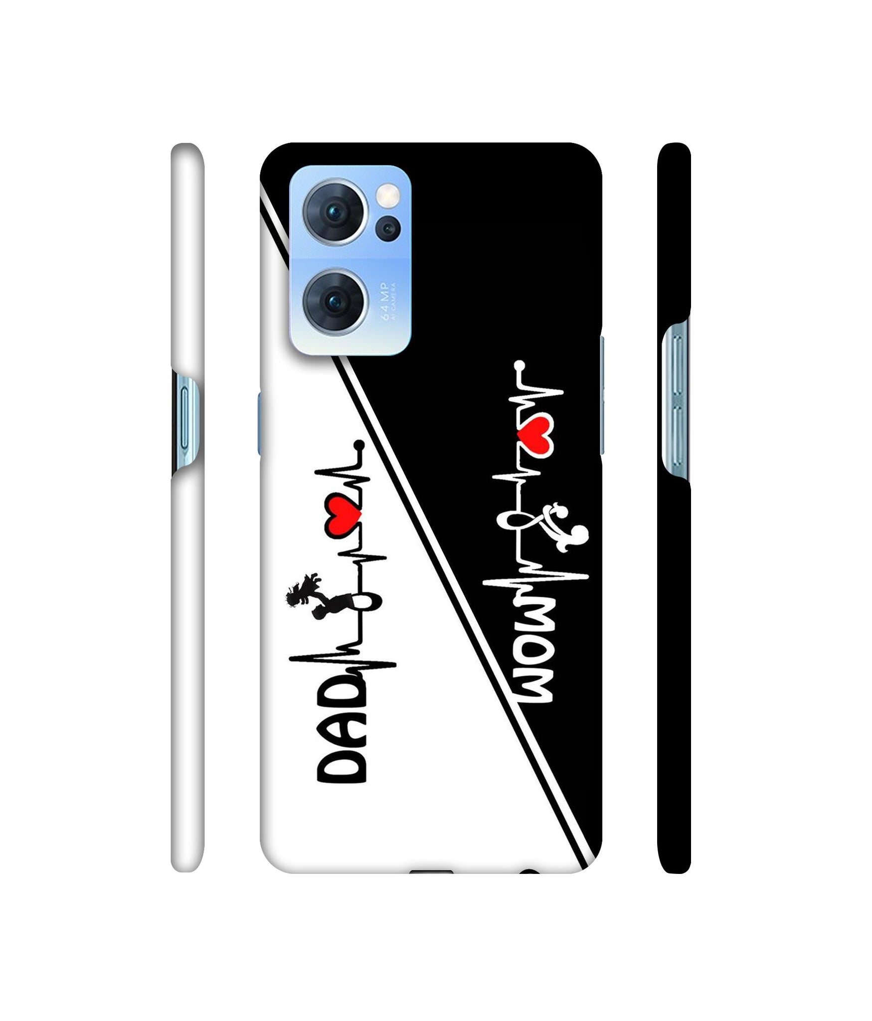 Mom and Dad Lover Designer Hard Back Cover for Oppo Reno7 5G