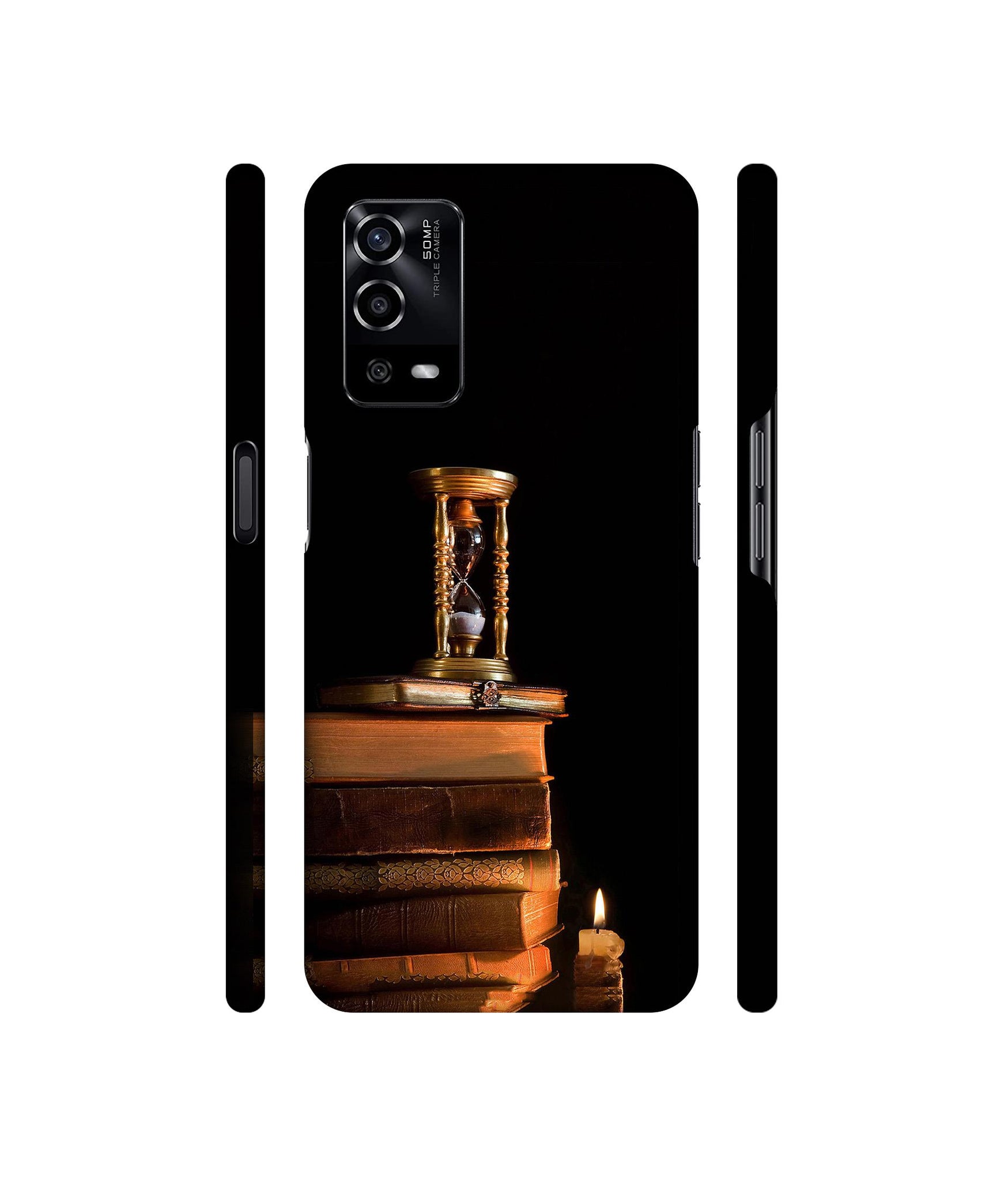Magic Candles Books Designer Hard Back Cover for Oppo A55 4G