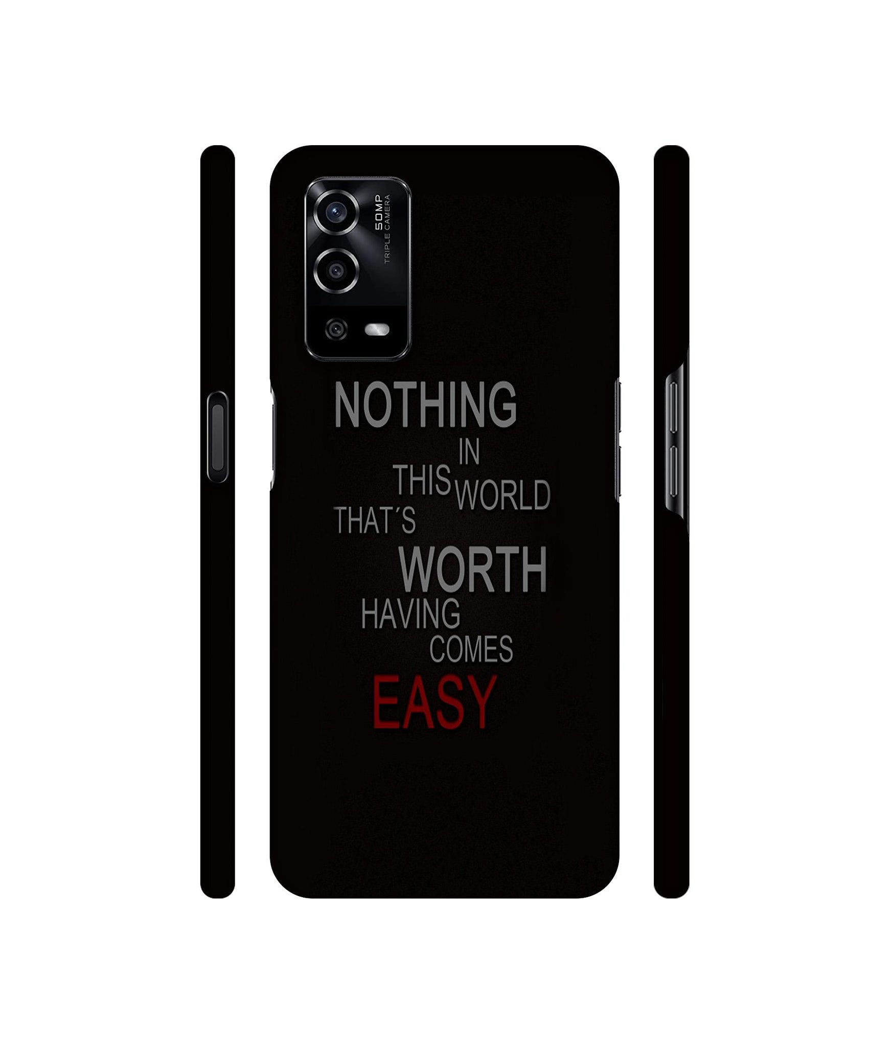 Life Quotes Designer Hard Back Cover for Oppo A55 4G