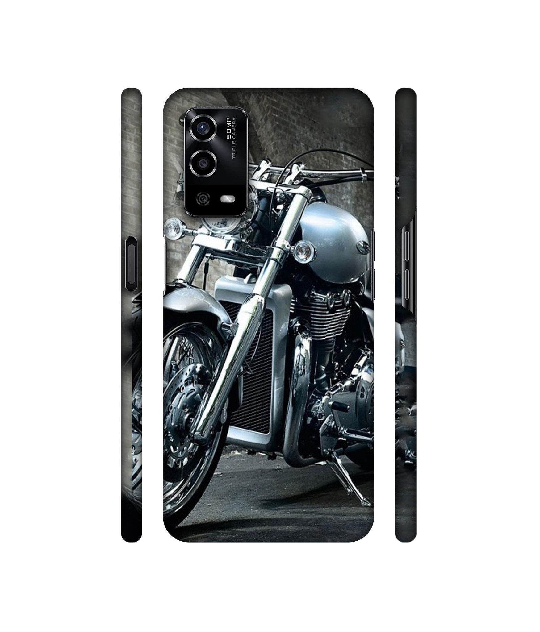 Motorcycle Designer Hard Back Cover for Oppo A55 4G