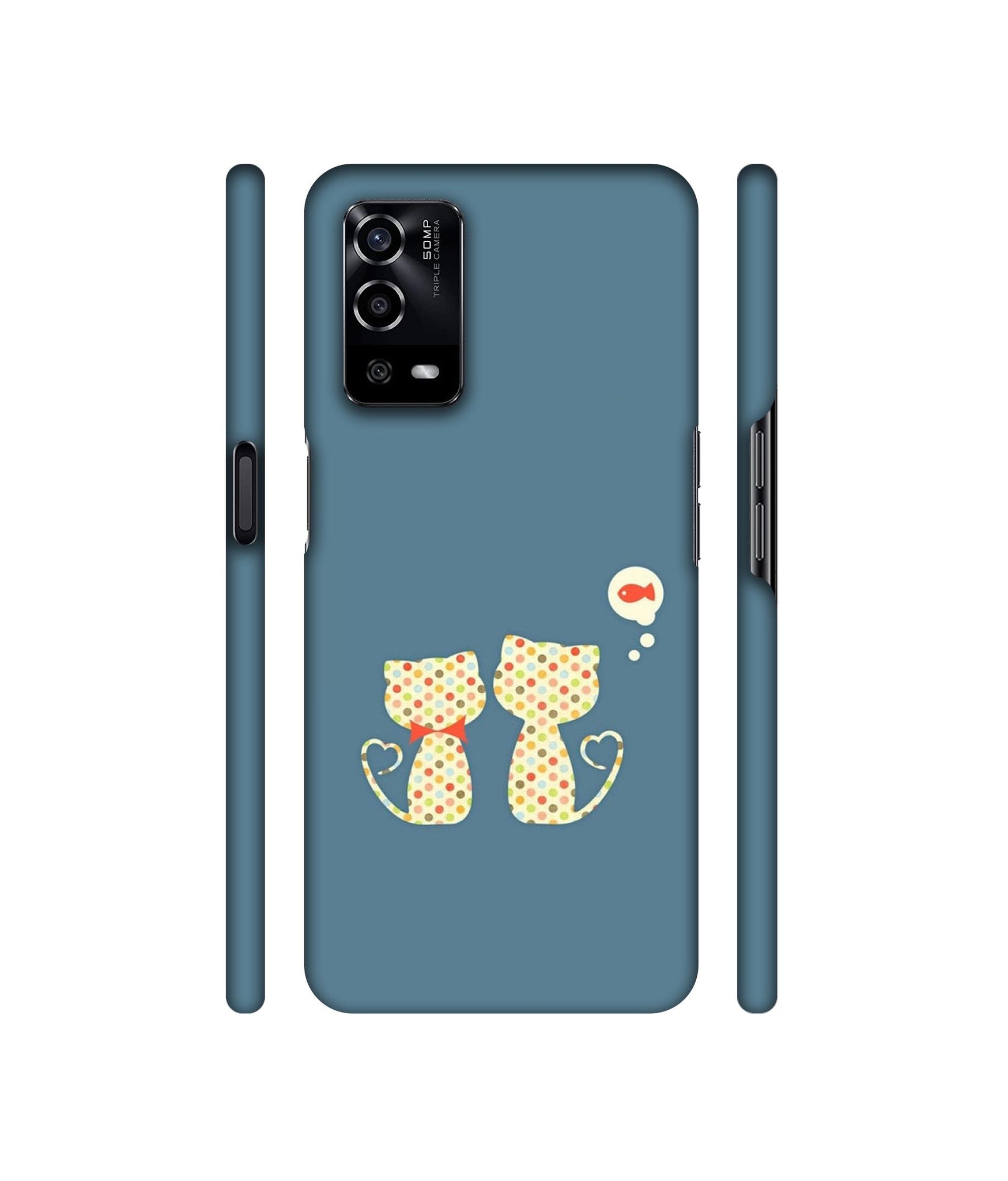 Fish On Mind Print Designer Hard Back Cover for Oppo A55 4G