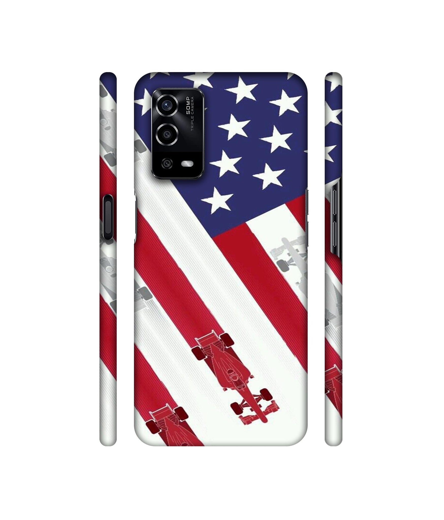 Ferrari On the Zoom Print Designer Hard Back Cover for Oppo A55 4G