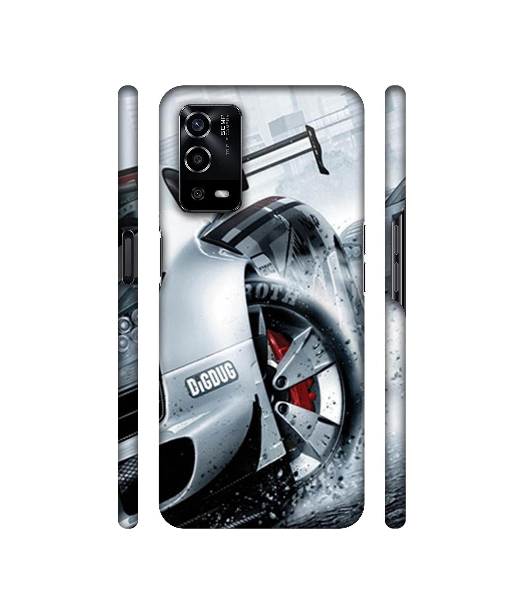 Drift Sport Print Designer Hard Back Cover for Oppo A55 4G