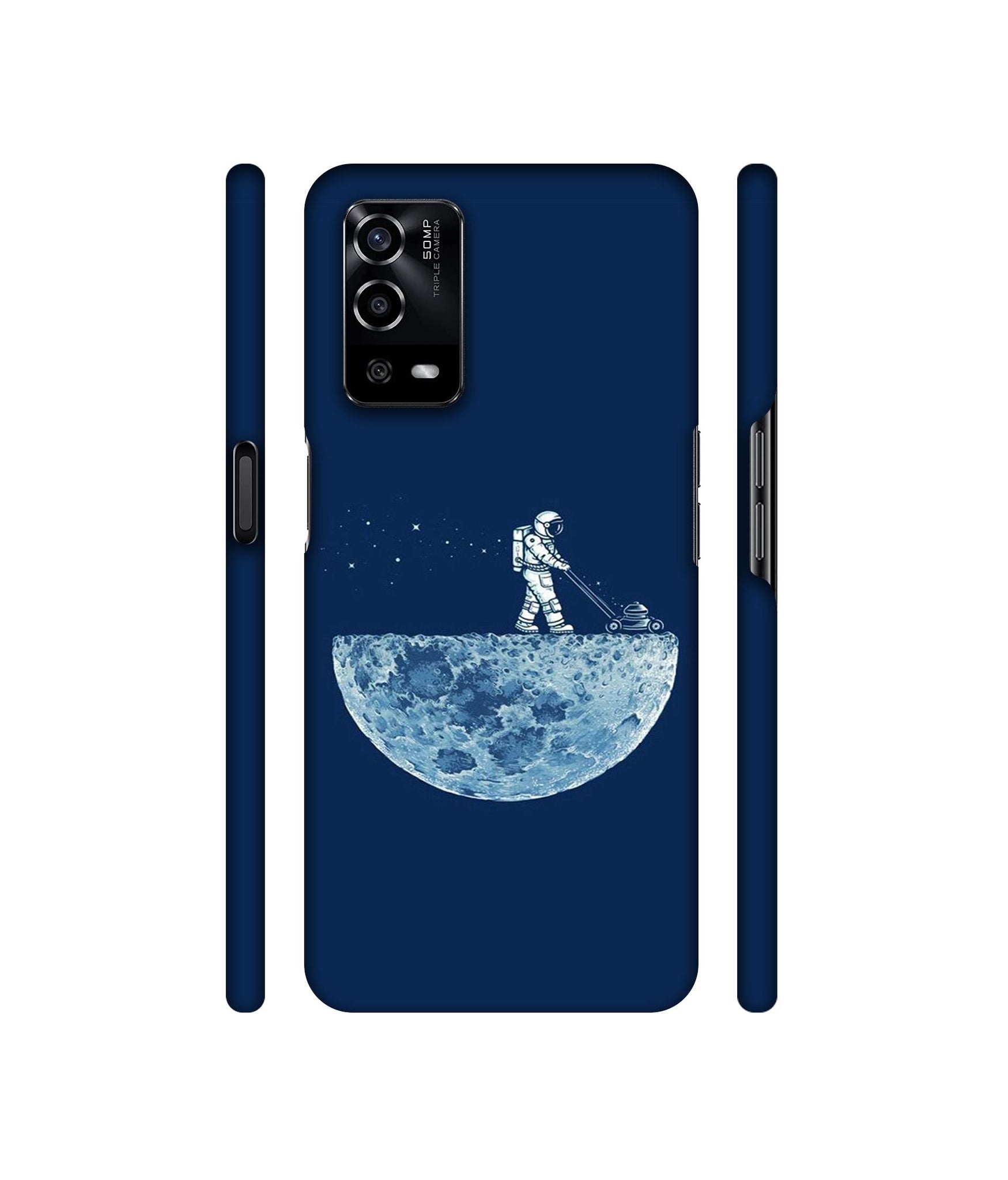 Moon Walk Designer Hard Back Cover for Oppo A55 4G