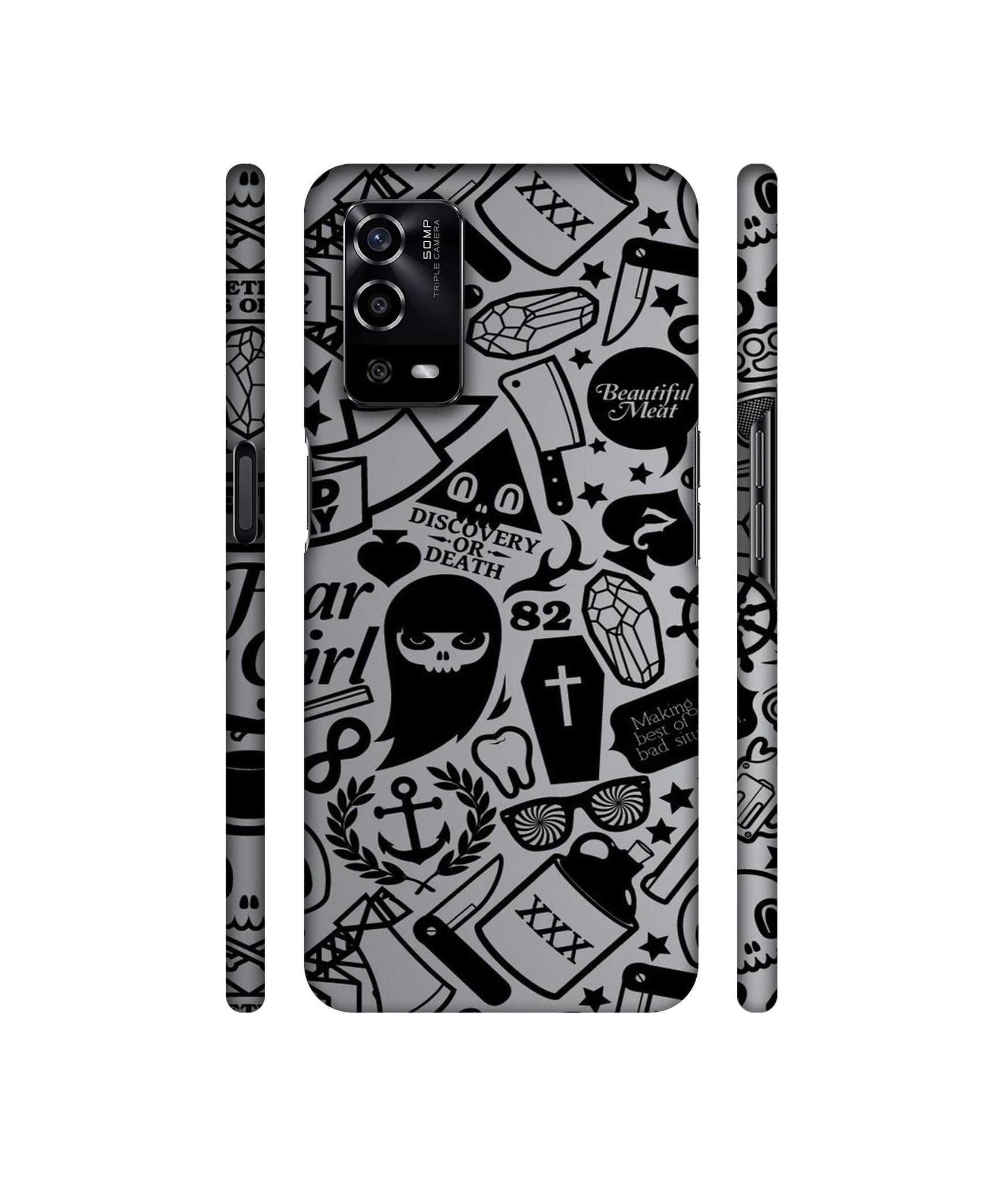 Discover Or Death Designer Hard Back Cover for Oppo A55 4G