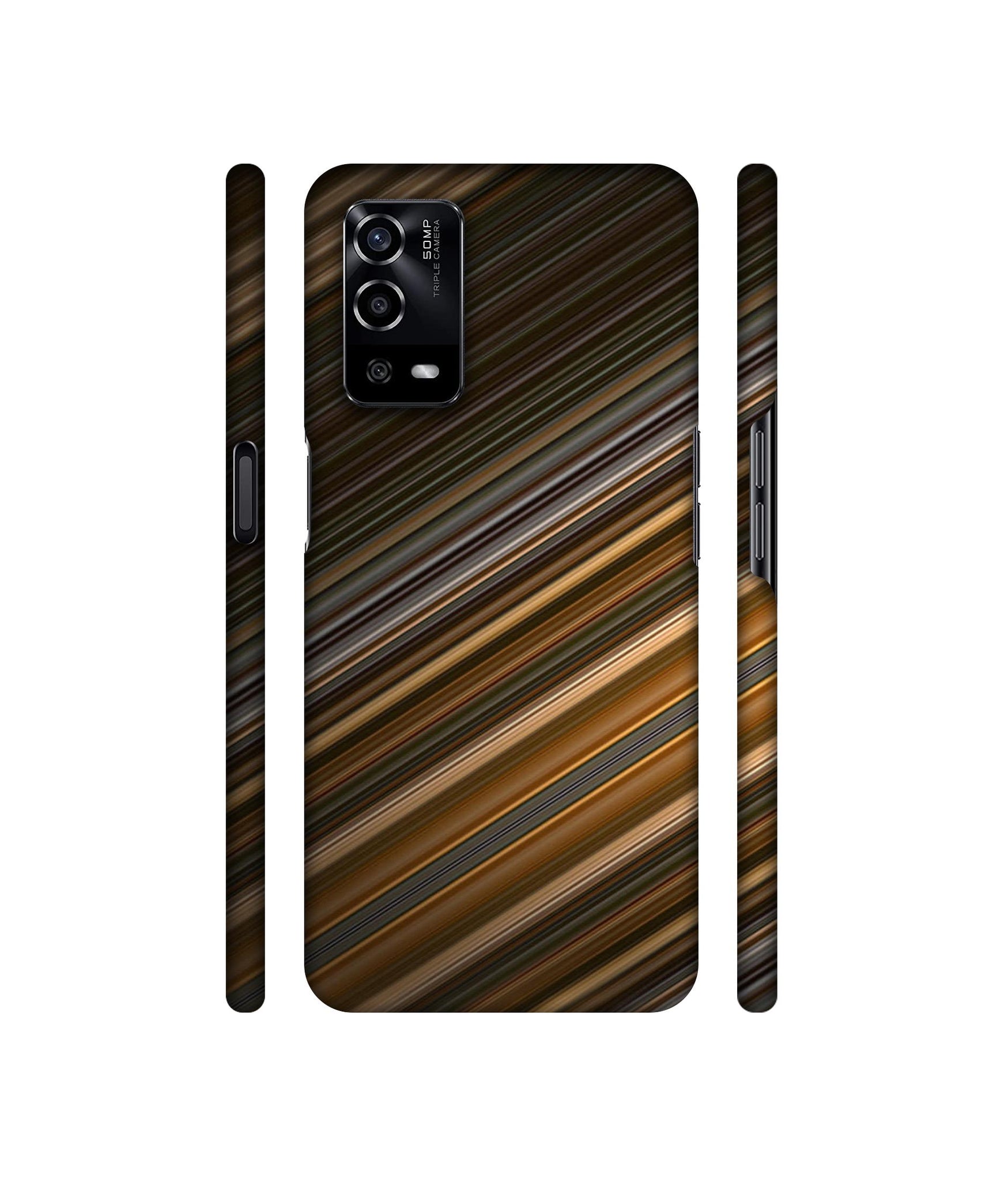 Stripes Designer Hard Back Cover for Oppo A55 4G