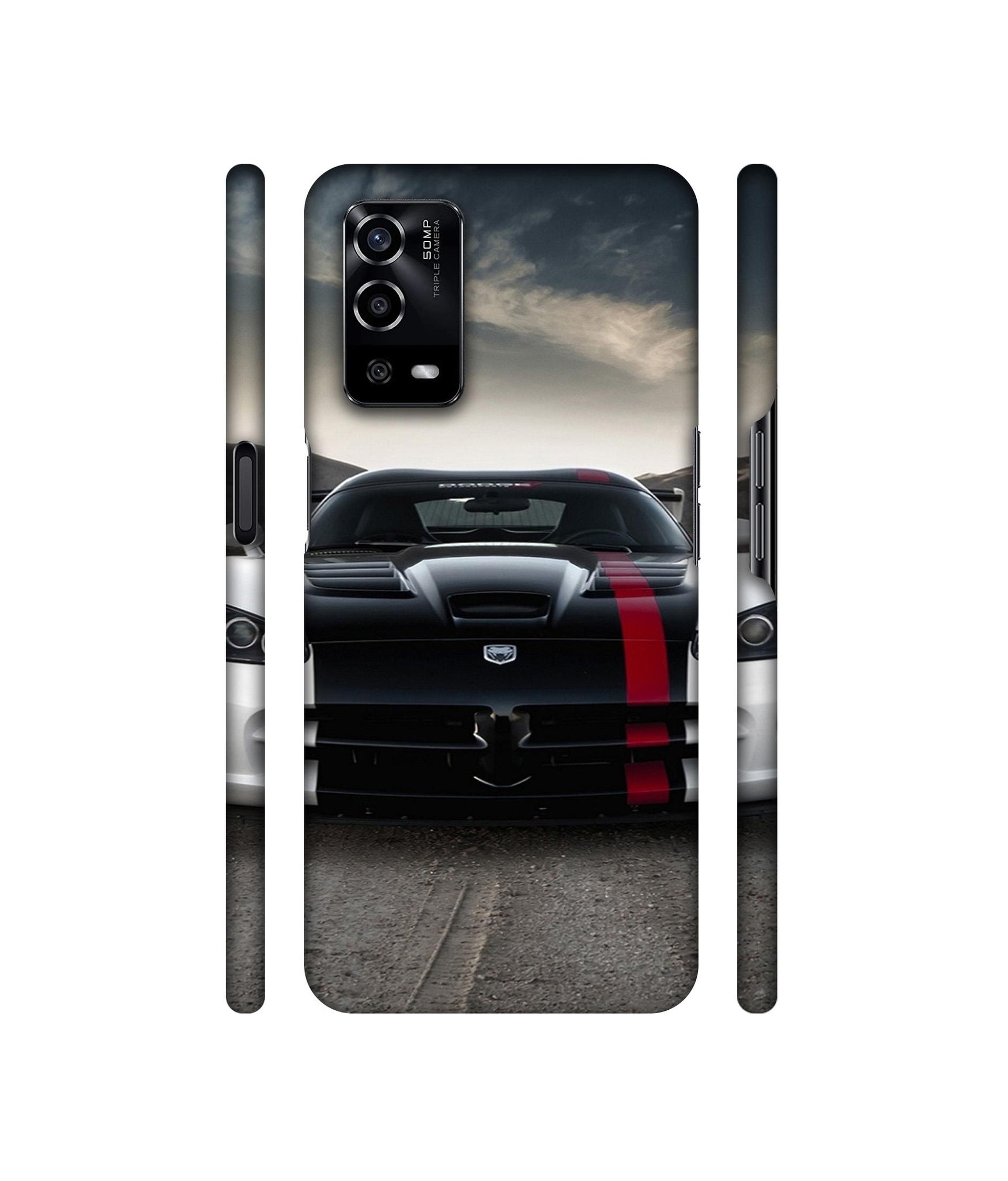 Sports Car Pattern Designer Hard Back Cover for Oppo A55 4G