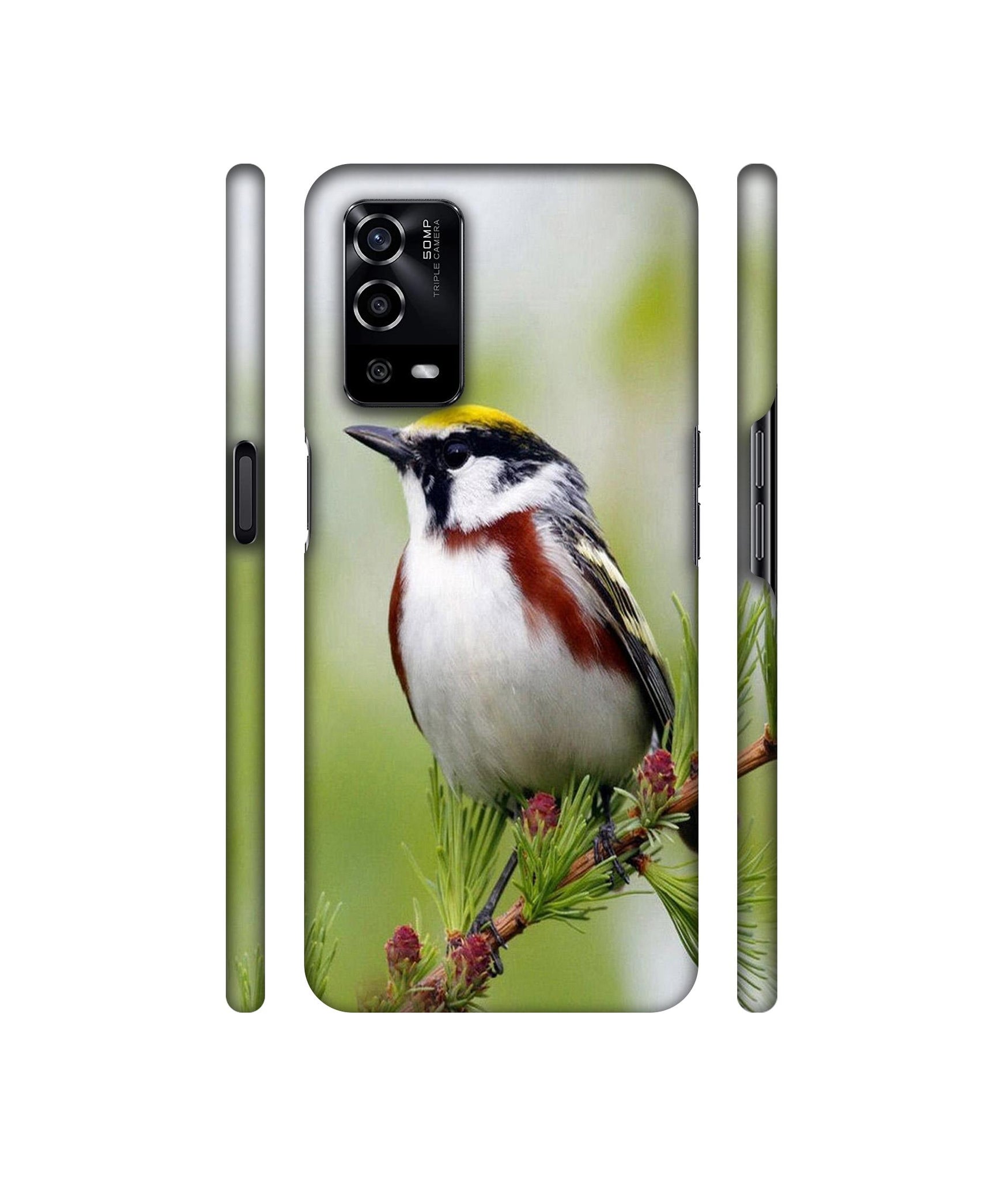 Bird Pattern Designer Hard Back Cover for Oppo A55 4G