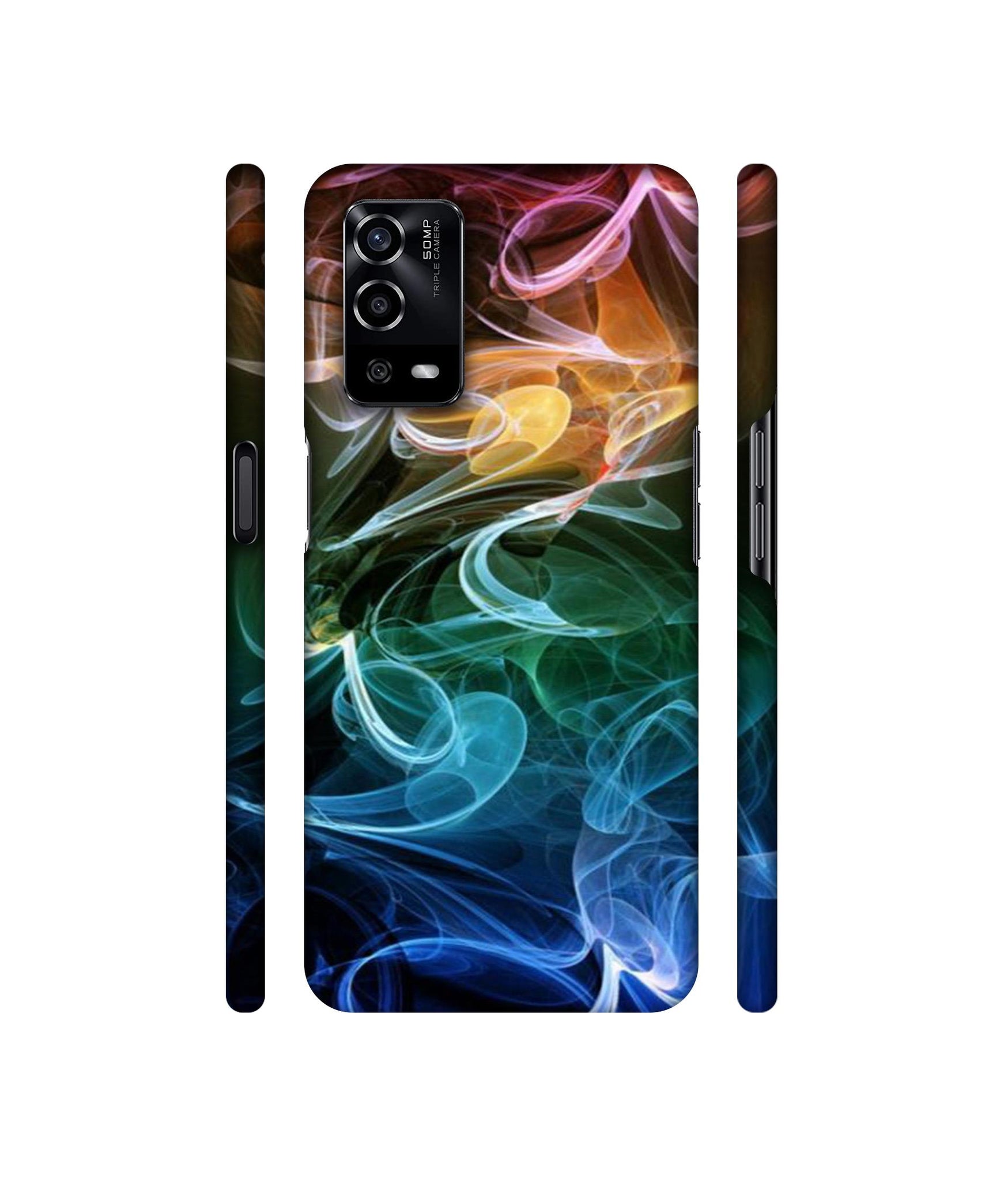 Smoky Pattern Designer Hard Back Cover for Oppo A55 4G