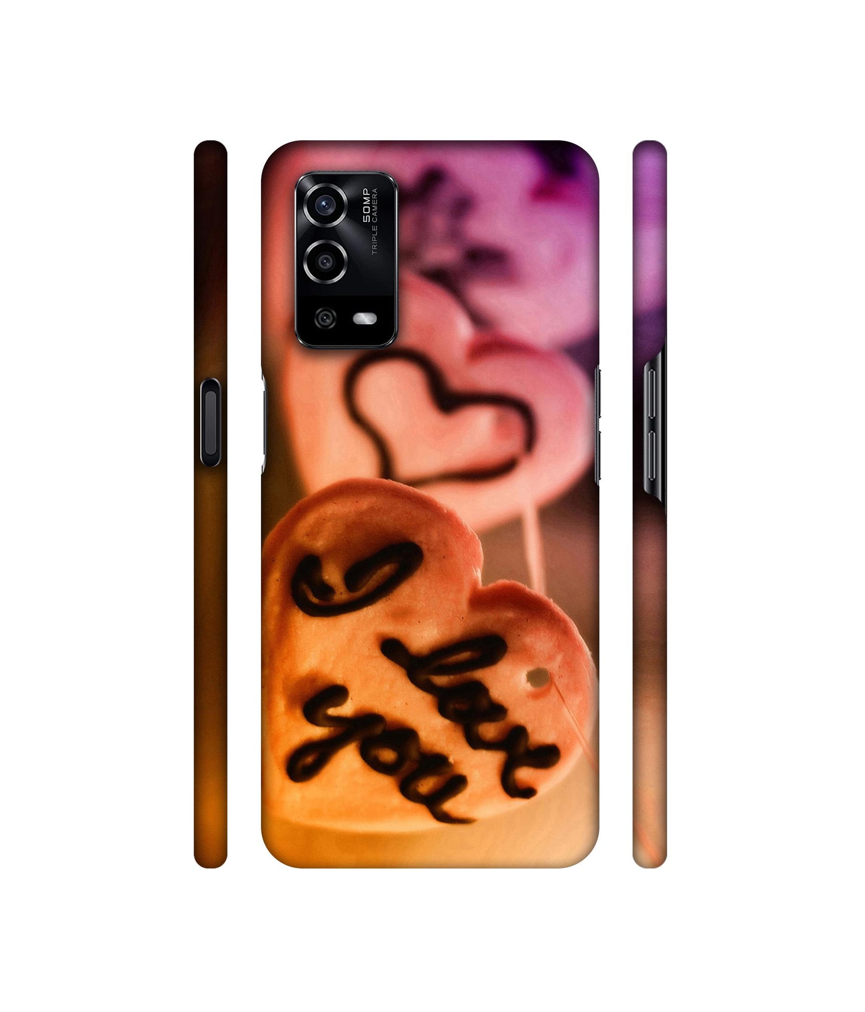 I Love you Designer Hard Back Cover for Oppo A55 4G