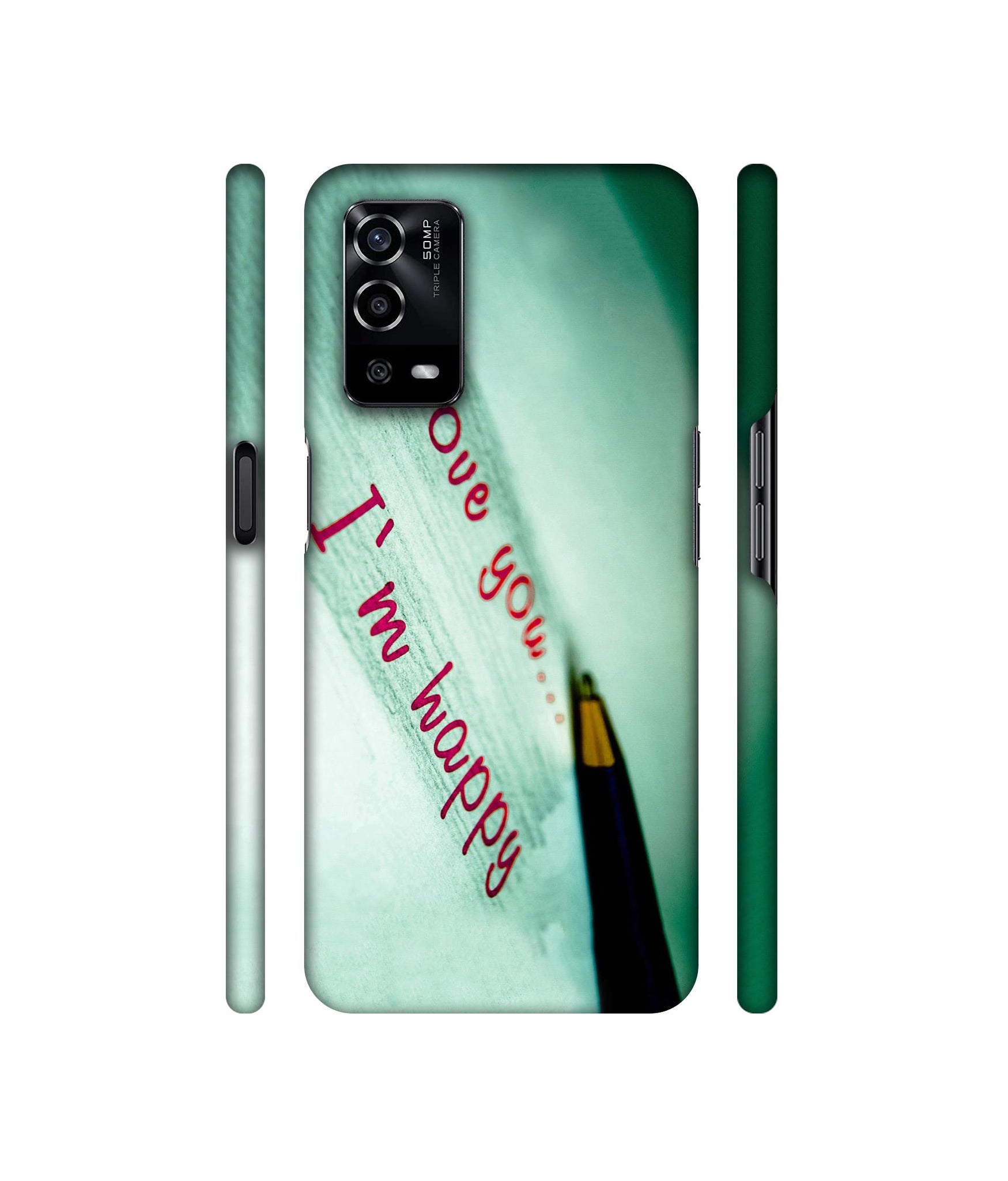 Love Quote Designer Hard Back Cover for Oppo A55 4G