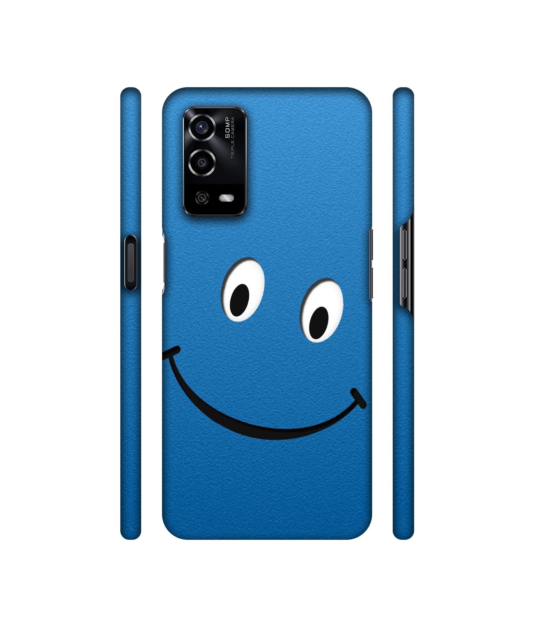 Smile Face Designer Hard Back Cover for Oppo A55 4G