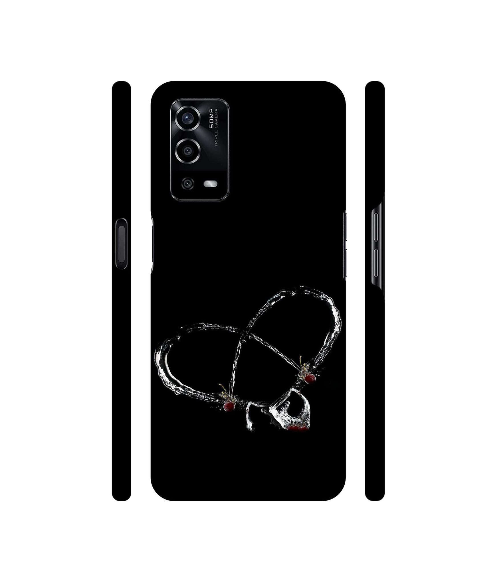 Heart Wine Designer Hard Back Cover for Oppo A55 4G
