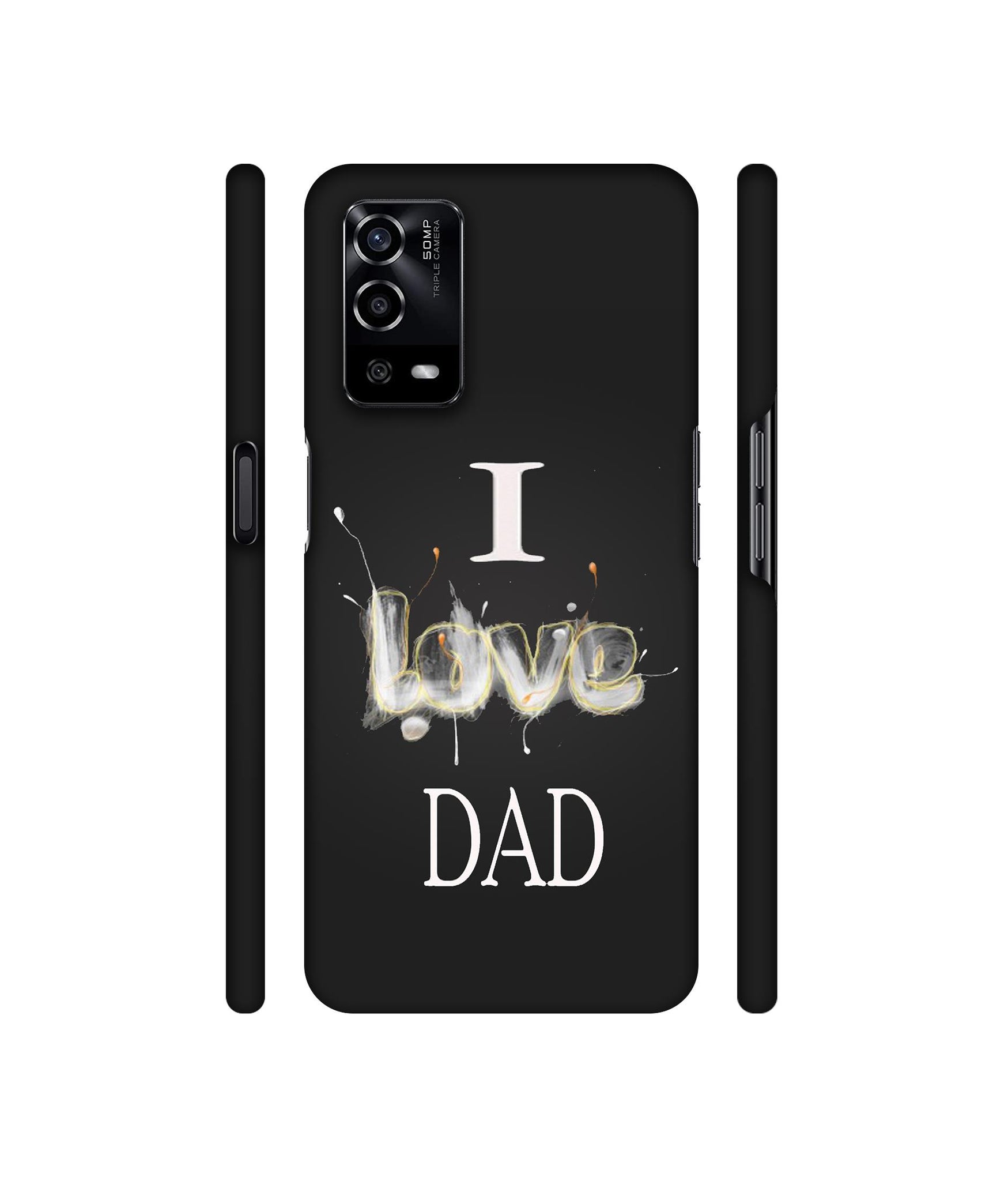Happy Quote Designer Hard Back Cover for Oppo A55 4G