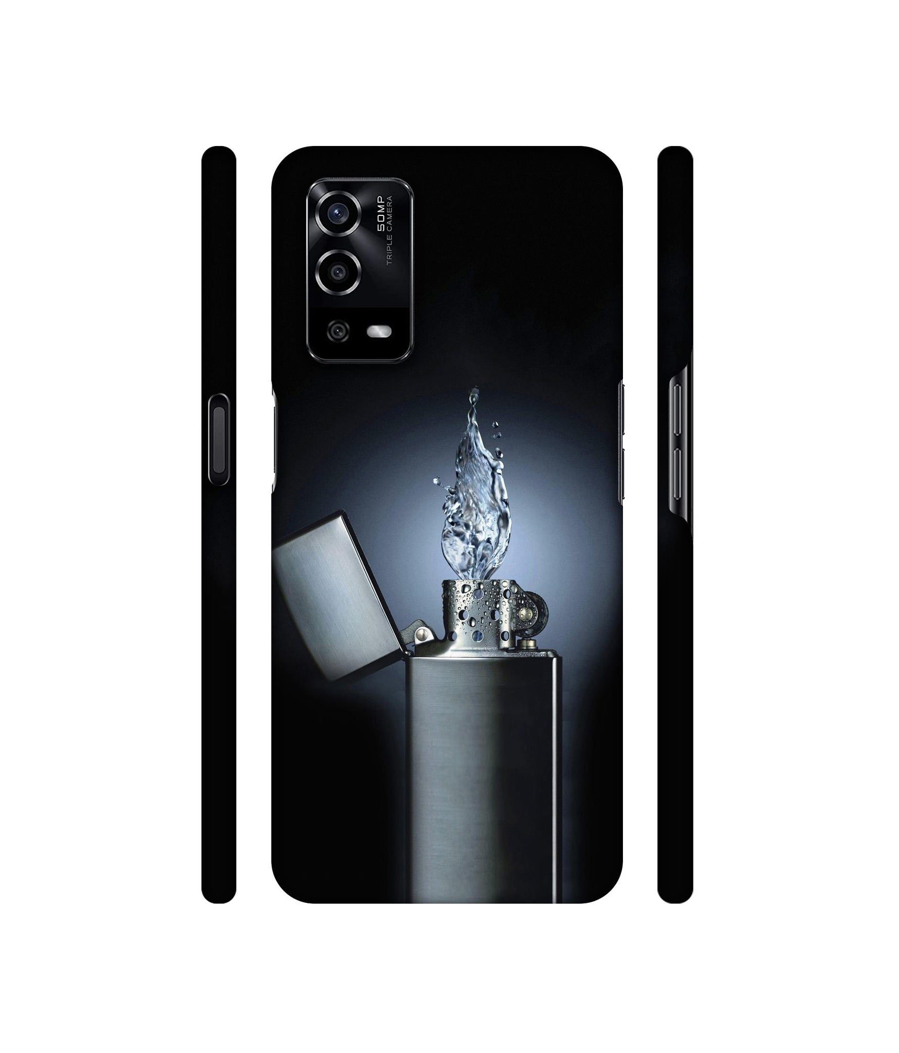 Water Lighter Designer Hard Back Cover for Oppo A55 4G