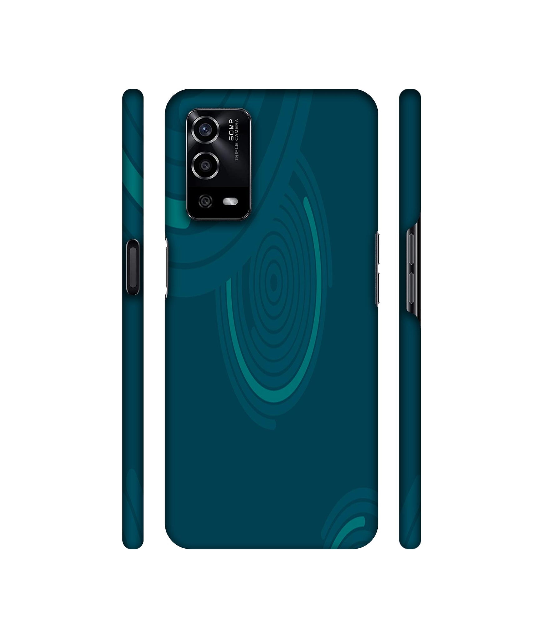 Round Texture Designer Hard Back Cover for Oppo A55 4G