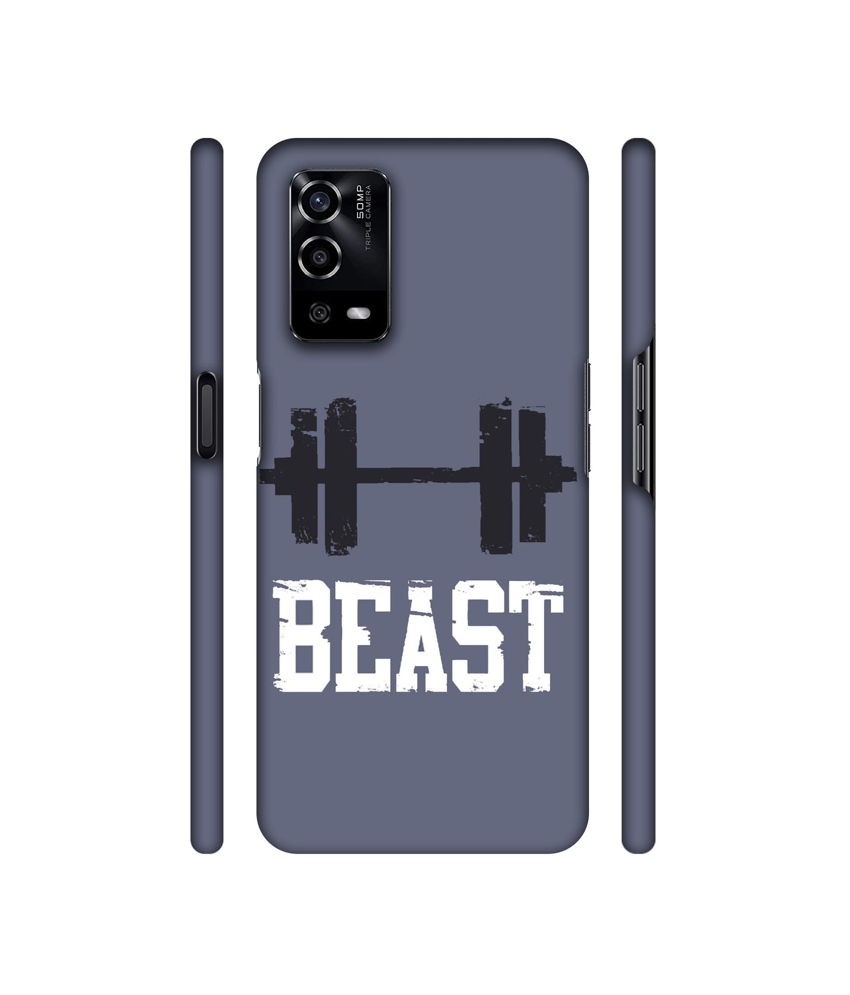 Beast Gym Designer Hard Back Cover for Oppo A55 4G
