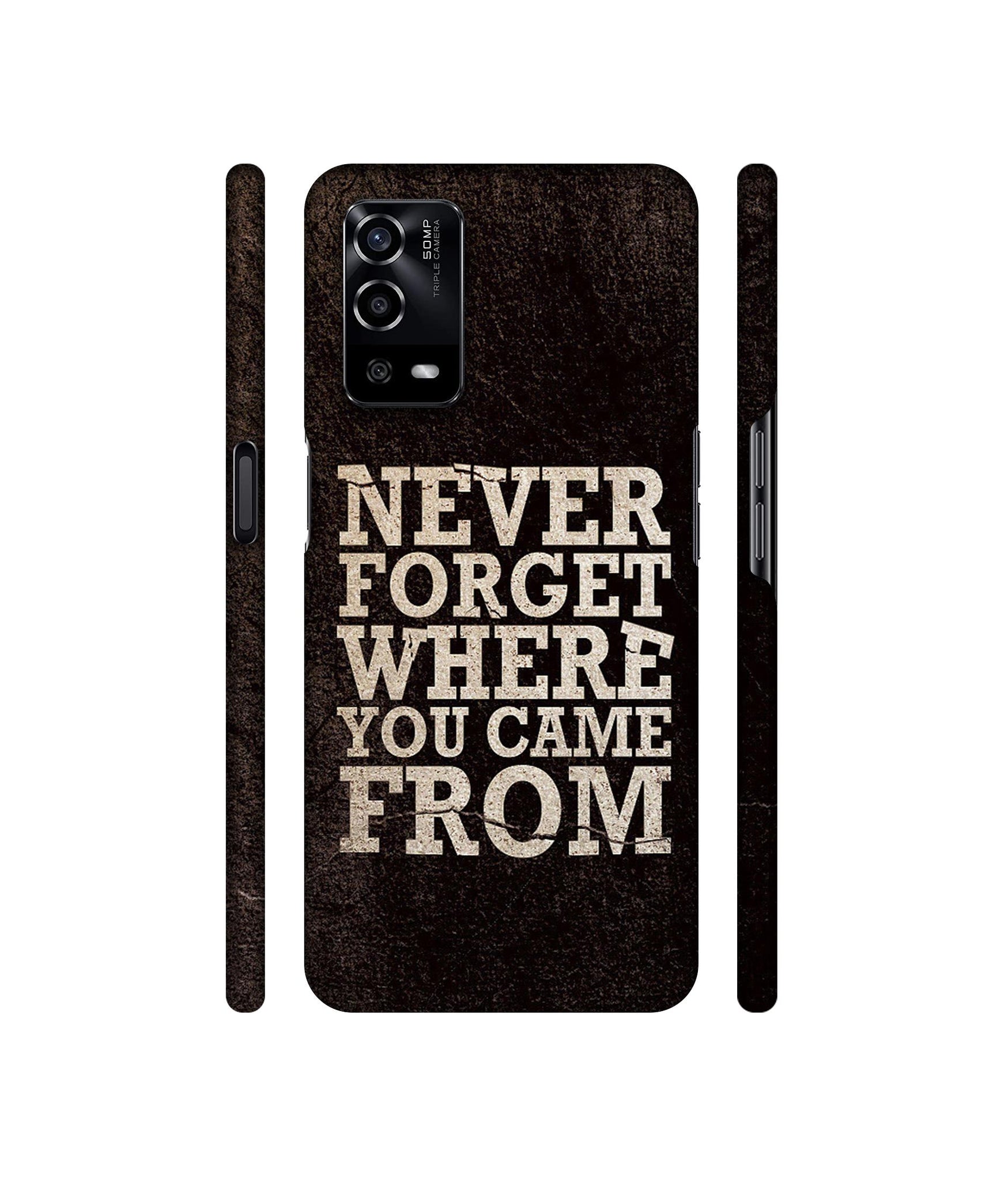 Thought Designer Hard Back Cover for Oppo A55 4G