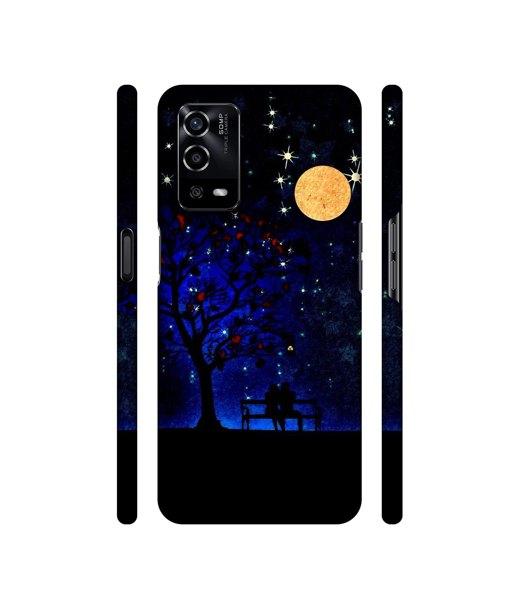 Blue Sky Designer Hard Back Cover for Oppo A55 4G
