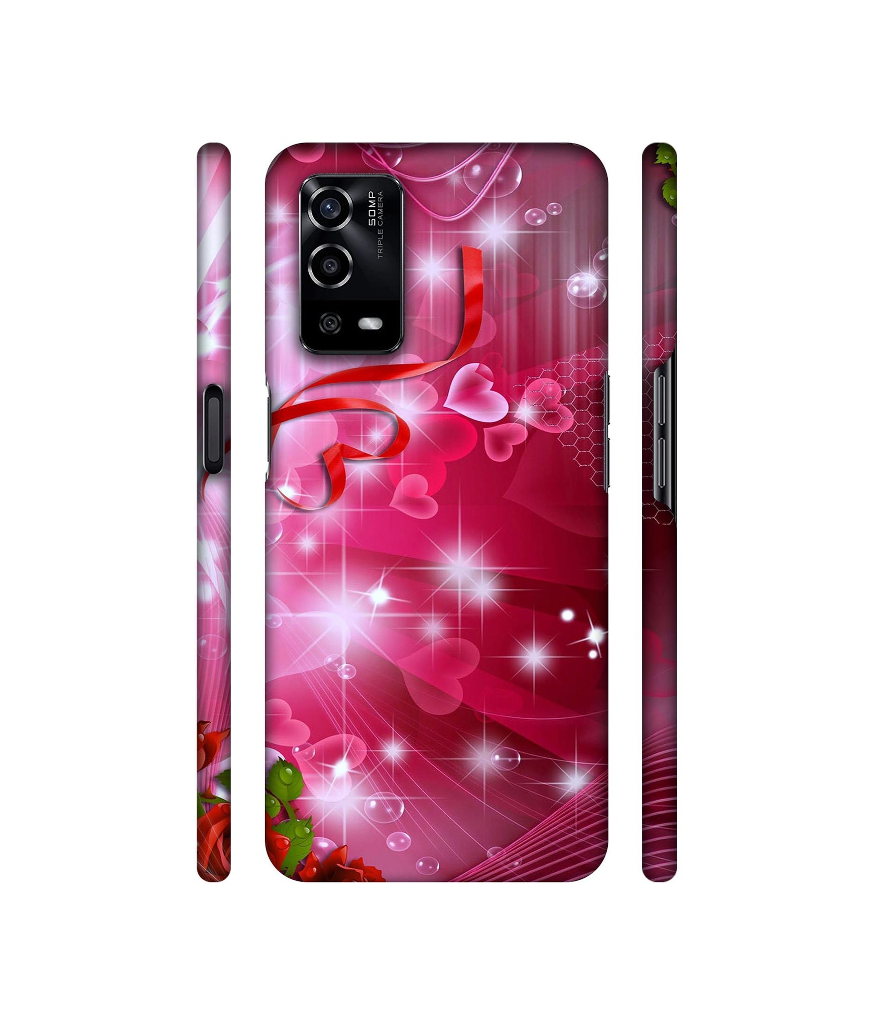 Love Designer Hard Back Cover for Oppo A55 4G