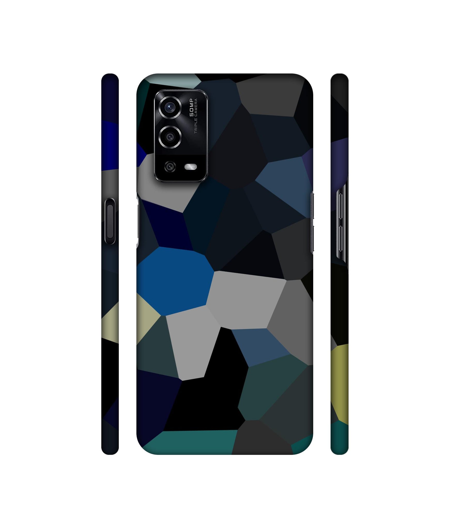 Mathematical Shape Designer Hard Back Cover for Oppo A55 4G