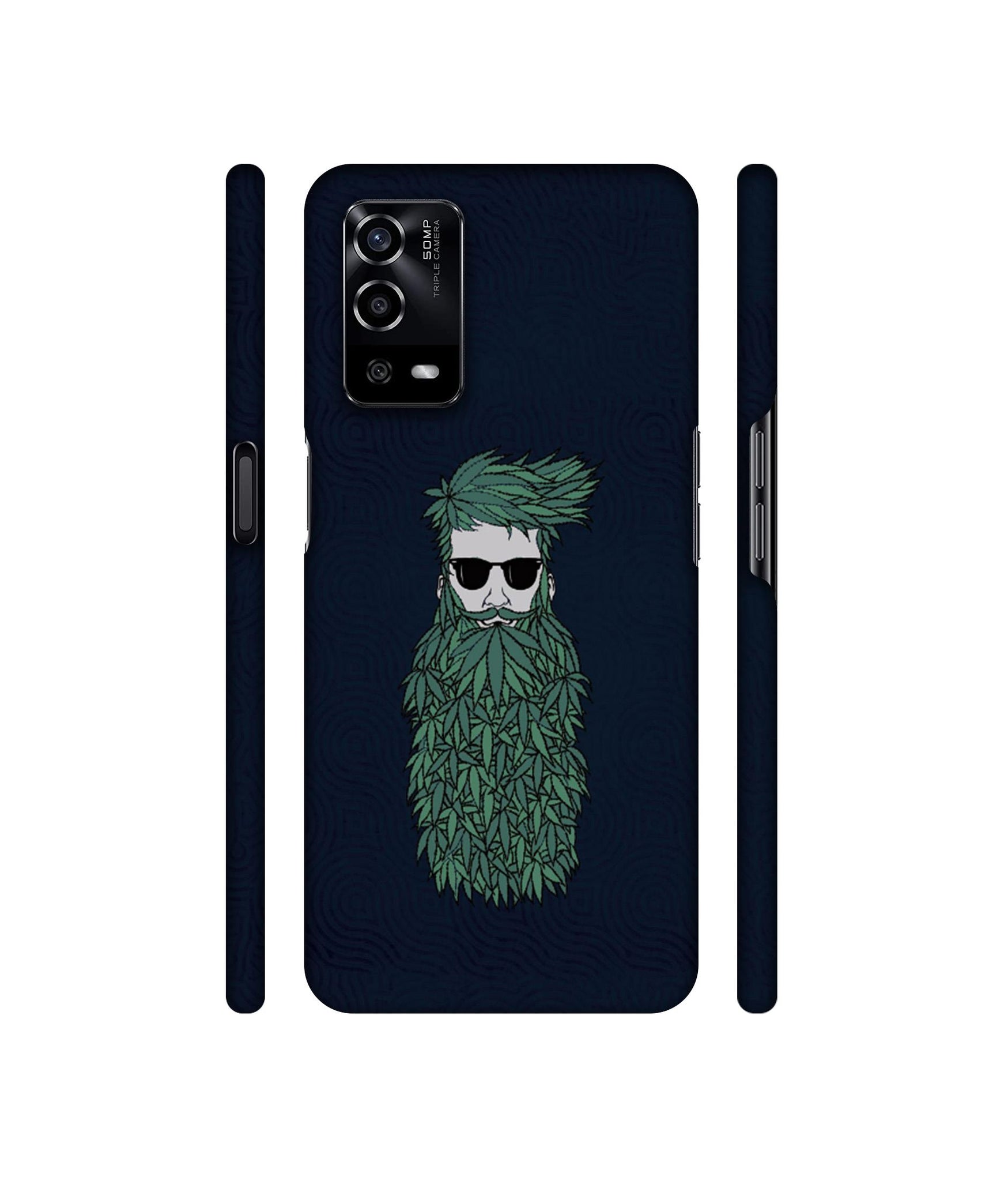 Beard Man Designer Hard Back Cover for Oppo A55 4G