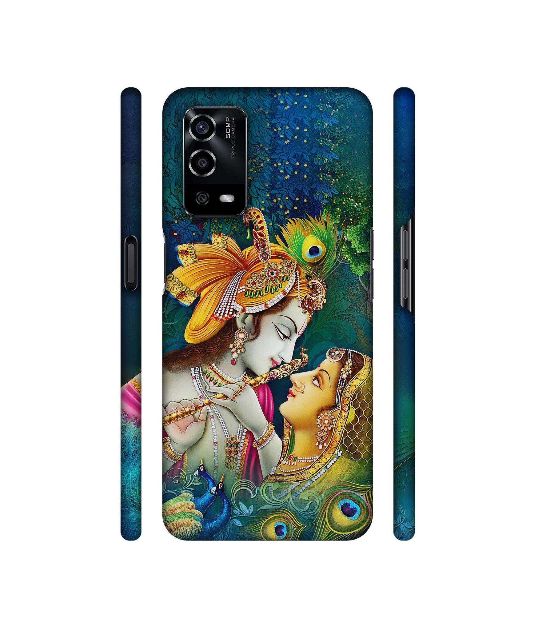 Radha Kishan Love Designer Hard Back Cover for Oppo A55 4G