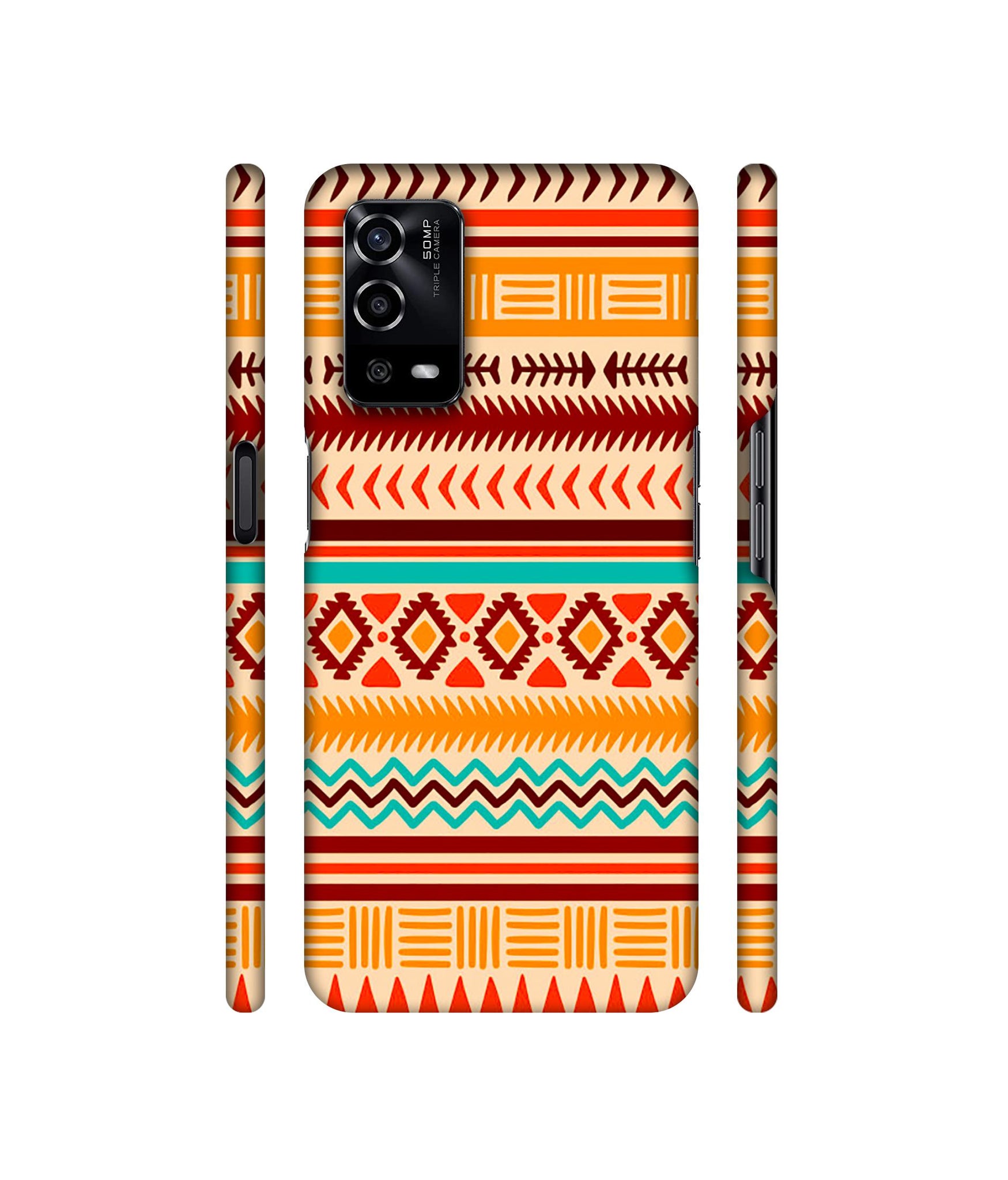 Marathi Rangoli Art Designer Hard Back Cover for Oppo A55 4G