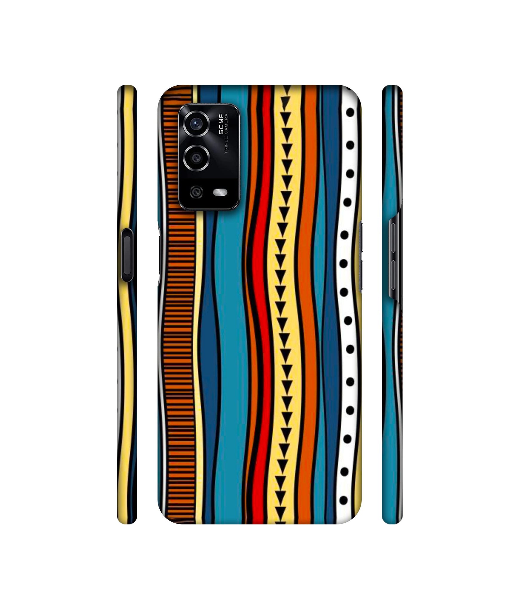 Rangoli Folk Art Designer Hard Back Cover for Oppo A55 4G